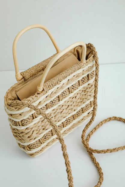 Get Going Natural Straw Handbag