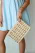 Already There Natural Straw Clutch