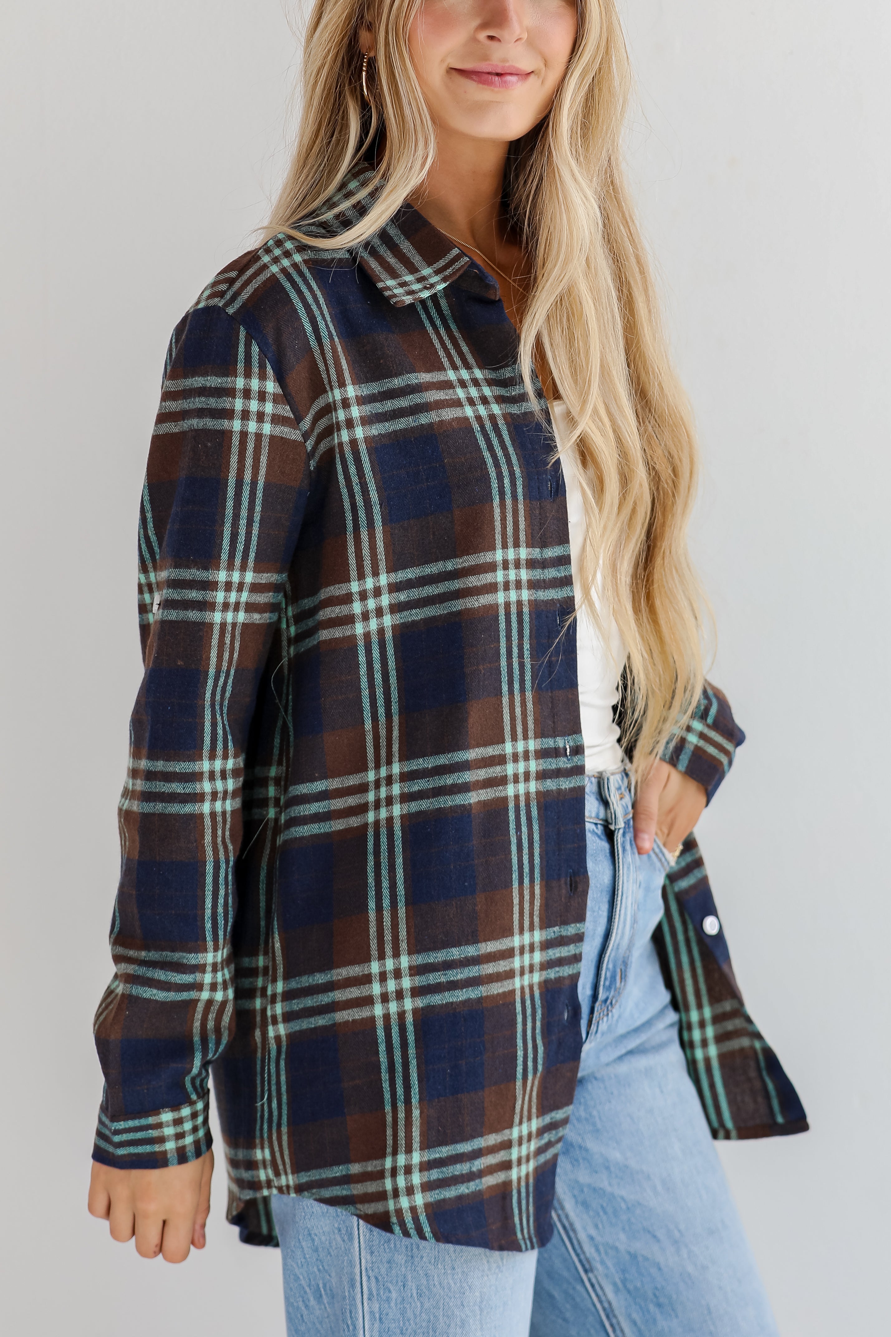 Perfectly Classic Navy Plaid Flannel