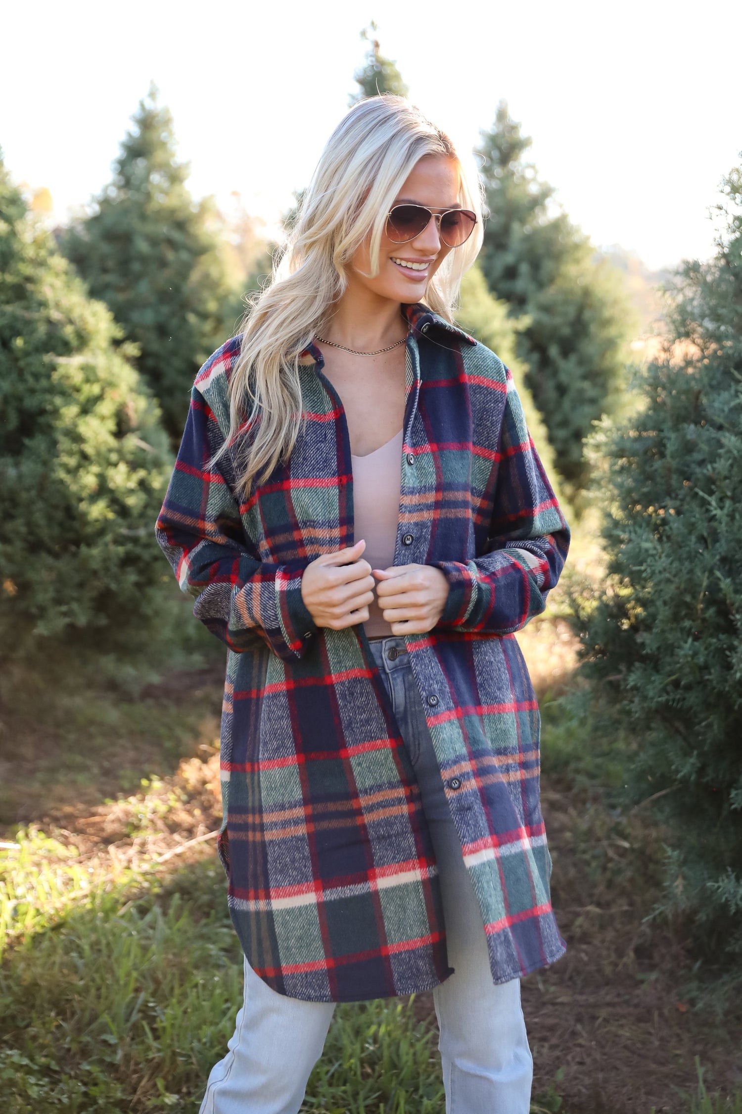 Poised Passion Plaid Shacket