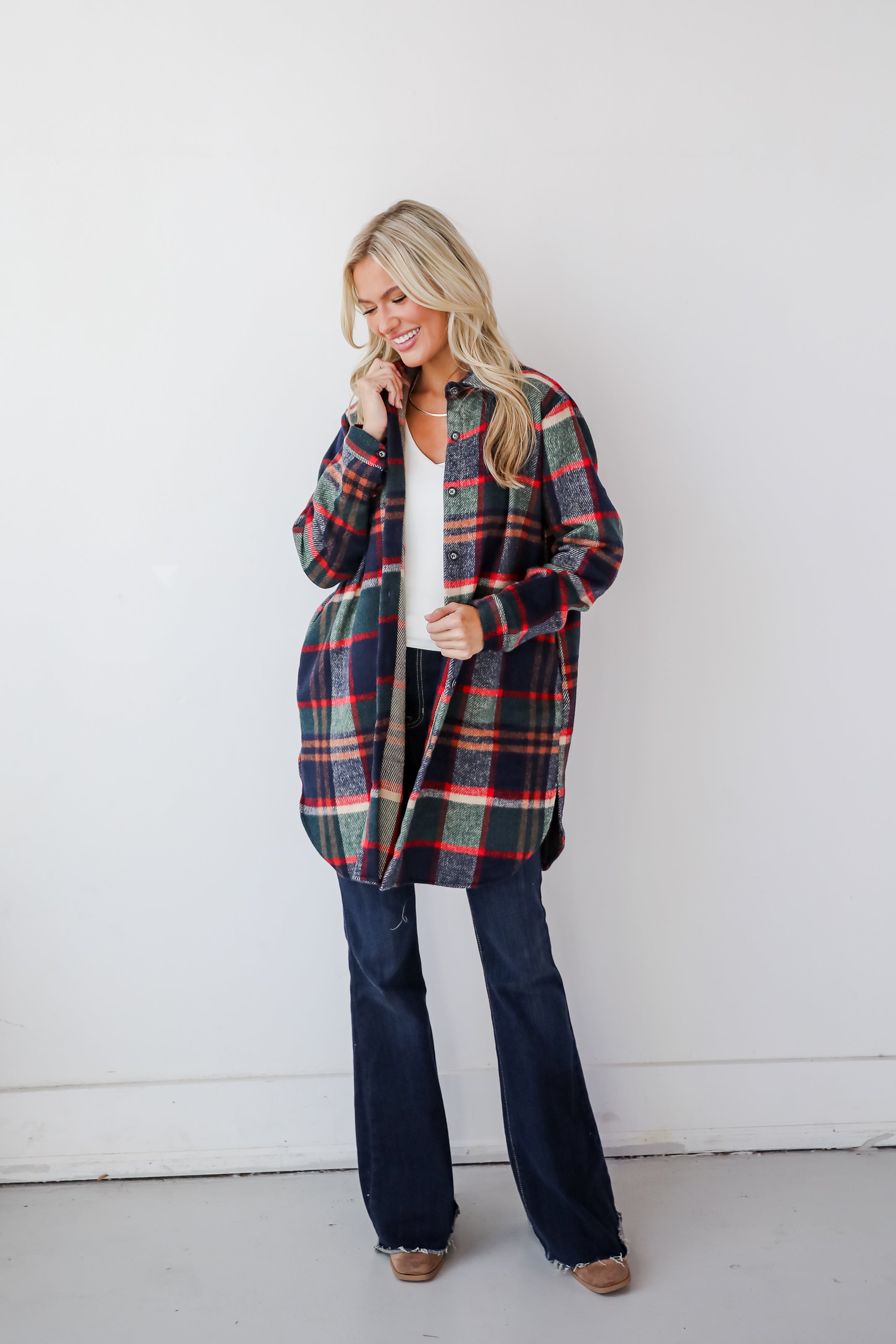 Poised Passion Plaid Shacket