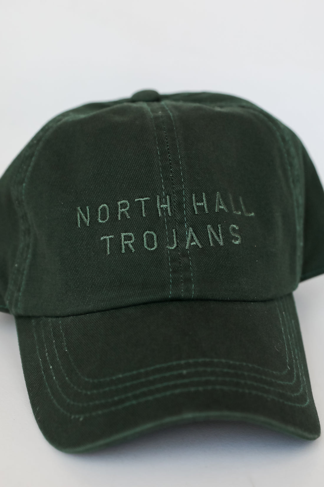 Dark Green North Hall Trojans Embroidered Hat