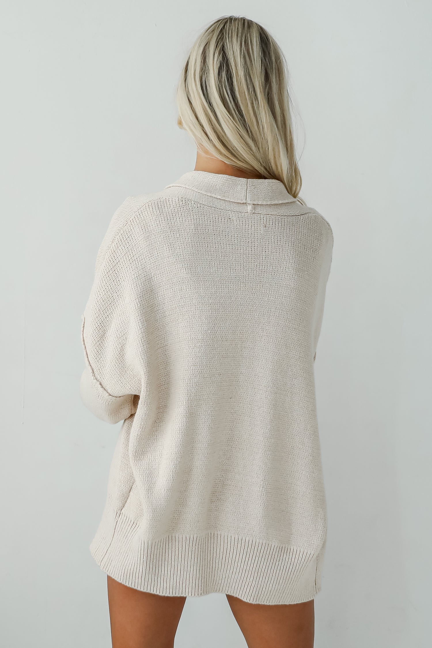 Coziest Layer Oatmeal Sweater Cardigan