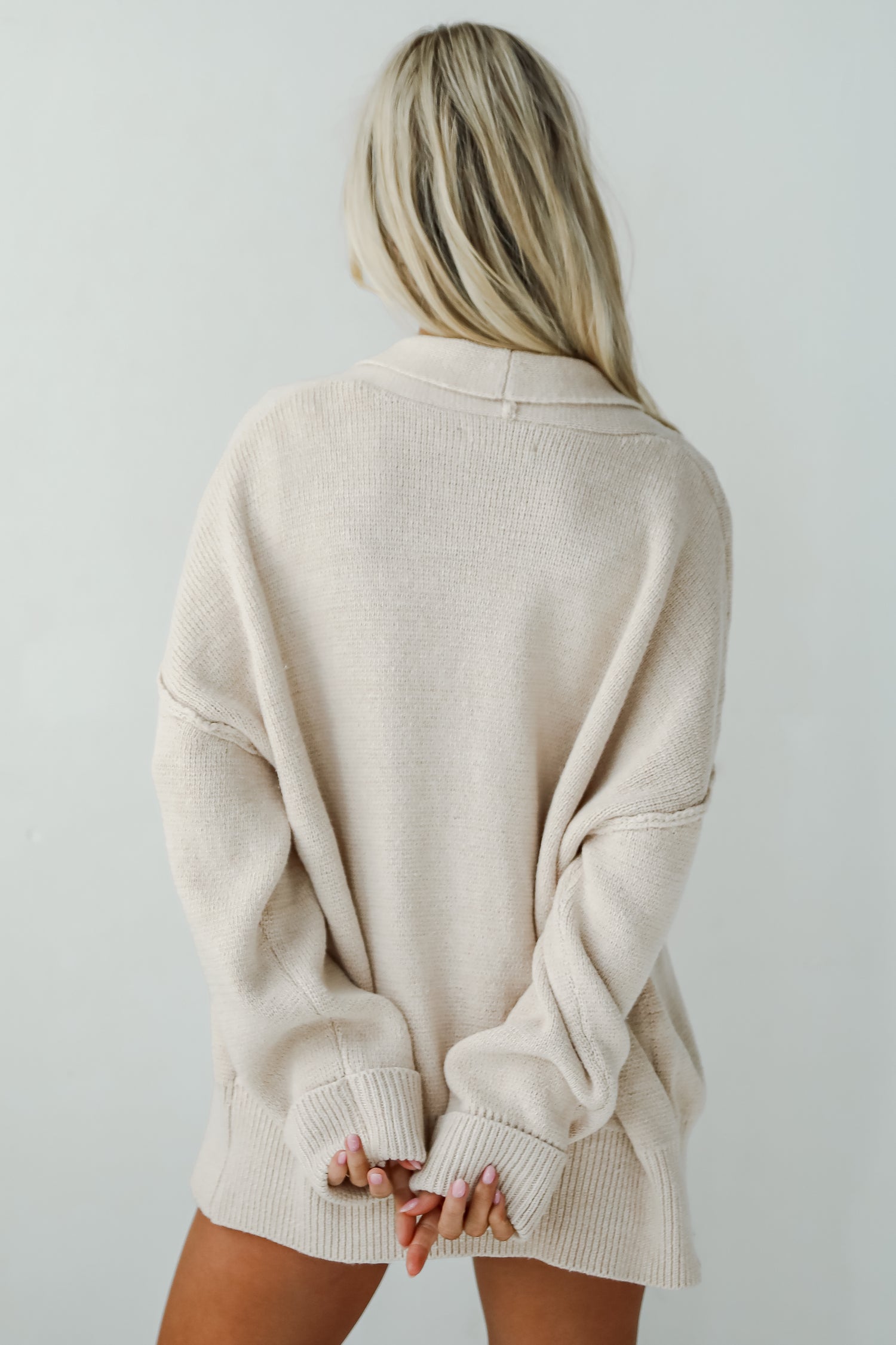 Coziest Layer Oatmeal Sweater Cardigan