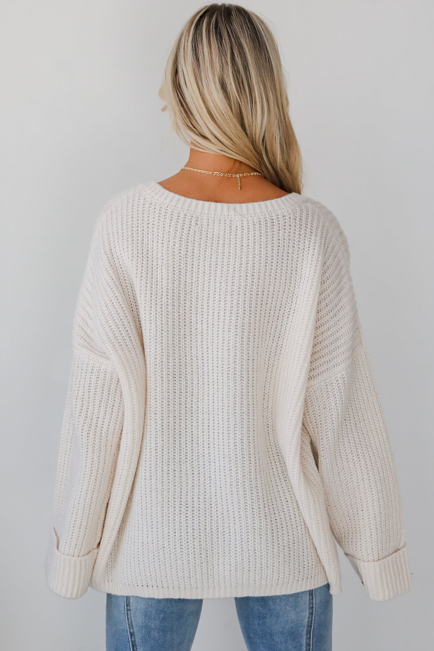 Cozy Expression Off White Oversized Sweater