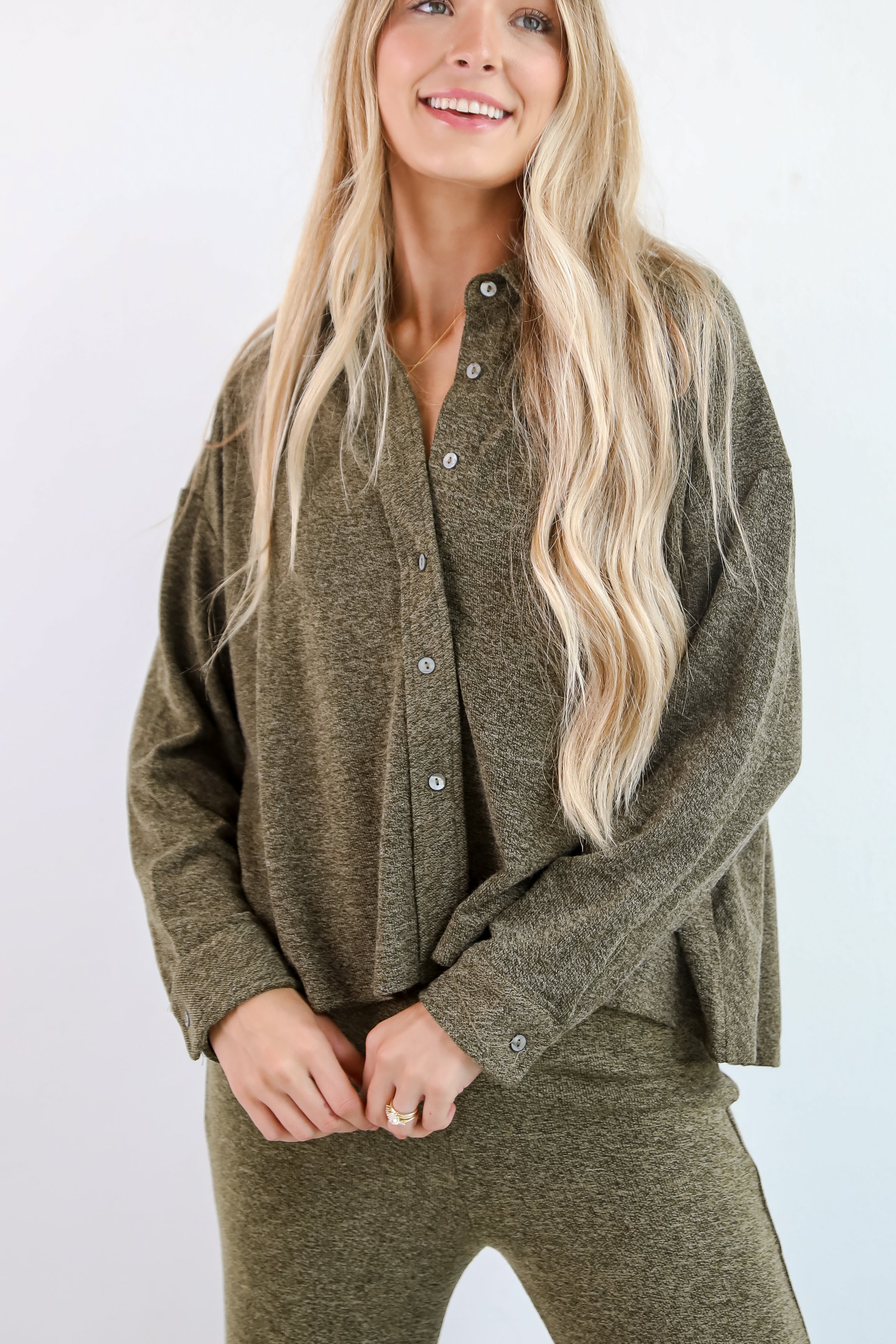 Coveted Coziness Olive Knit Top