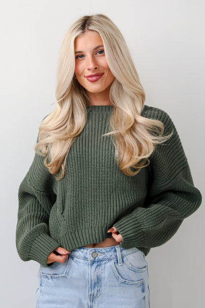 Immaculate Essence Olive Sweater