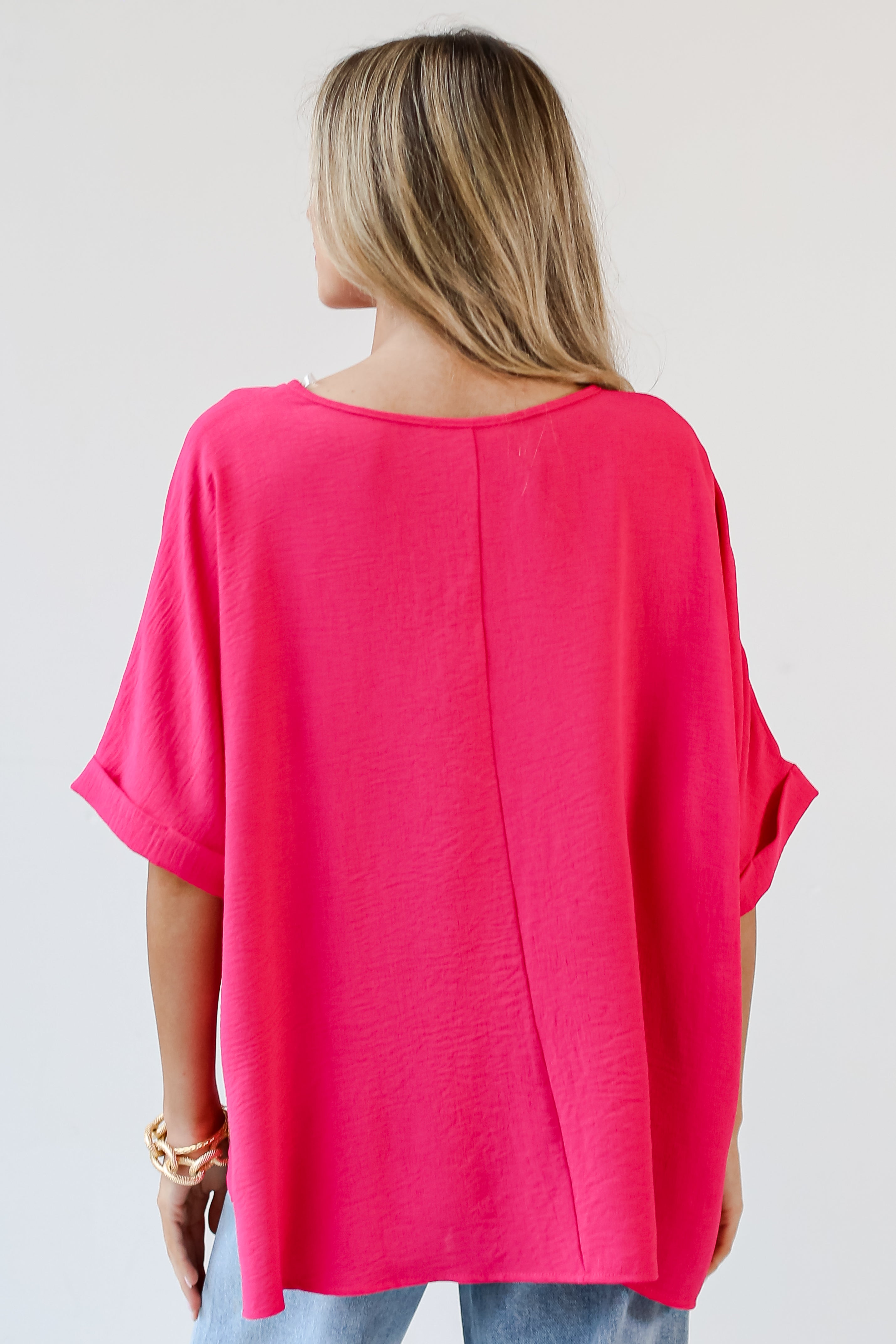 pink Blouse back view