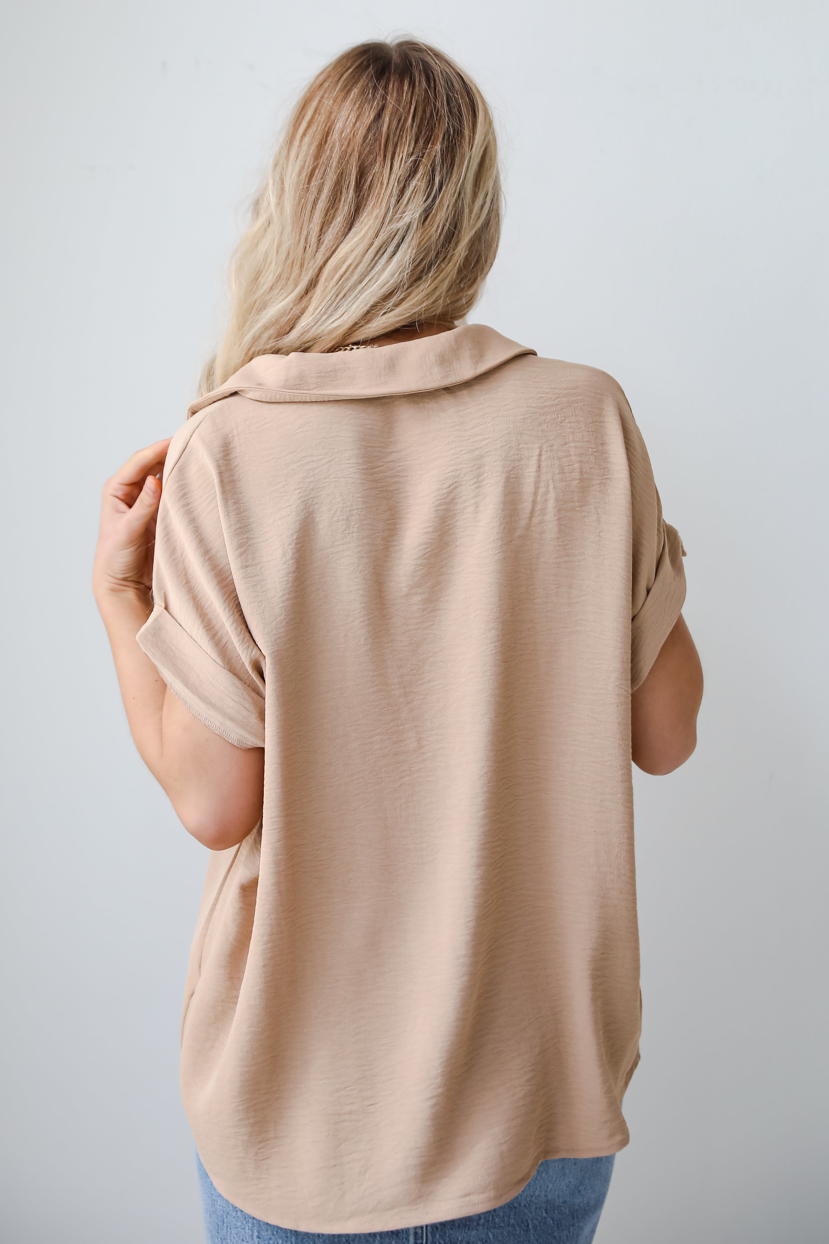 basic taupe Blouse