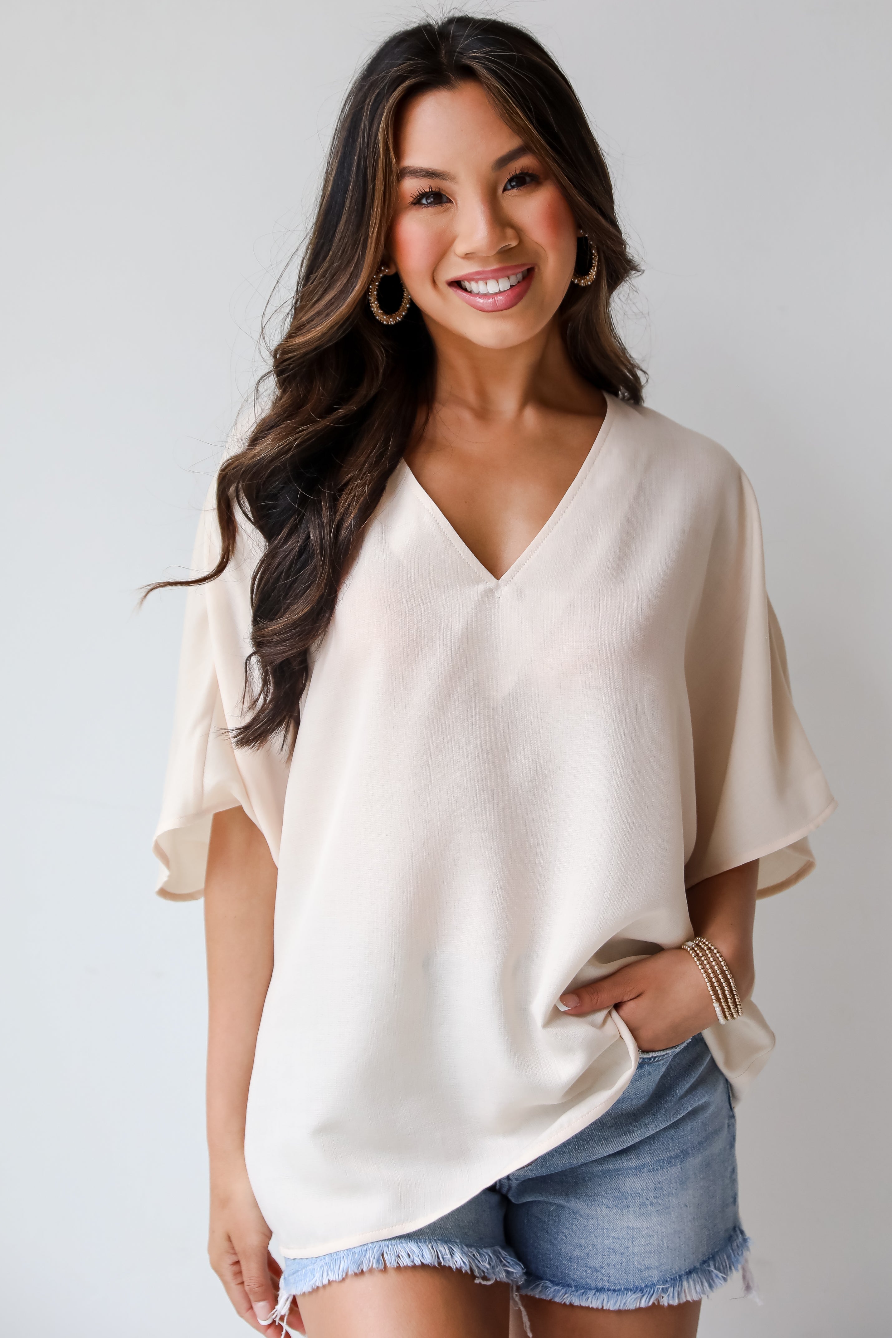 Inspiring Cuteness Oversized Blouse