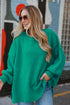 green Oversized Sweater