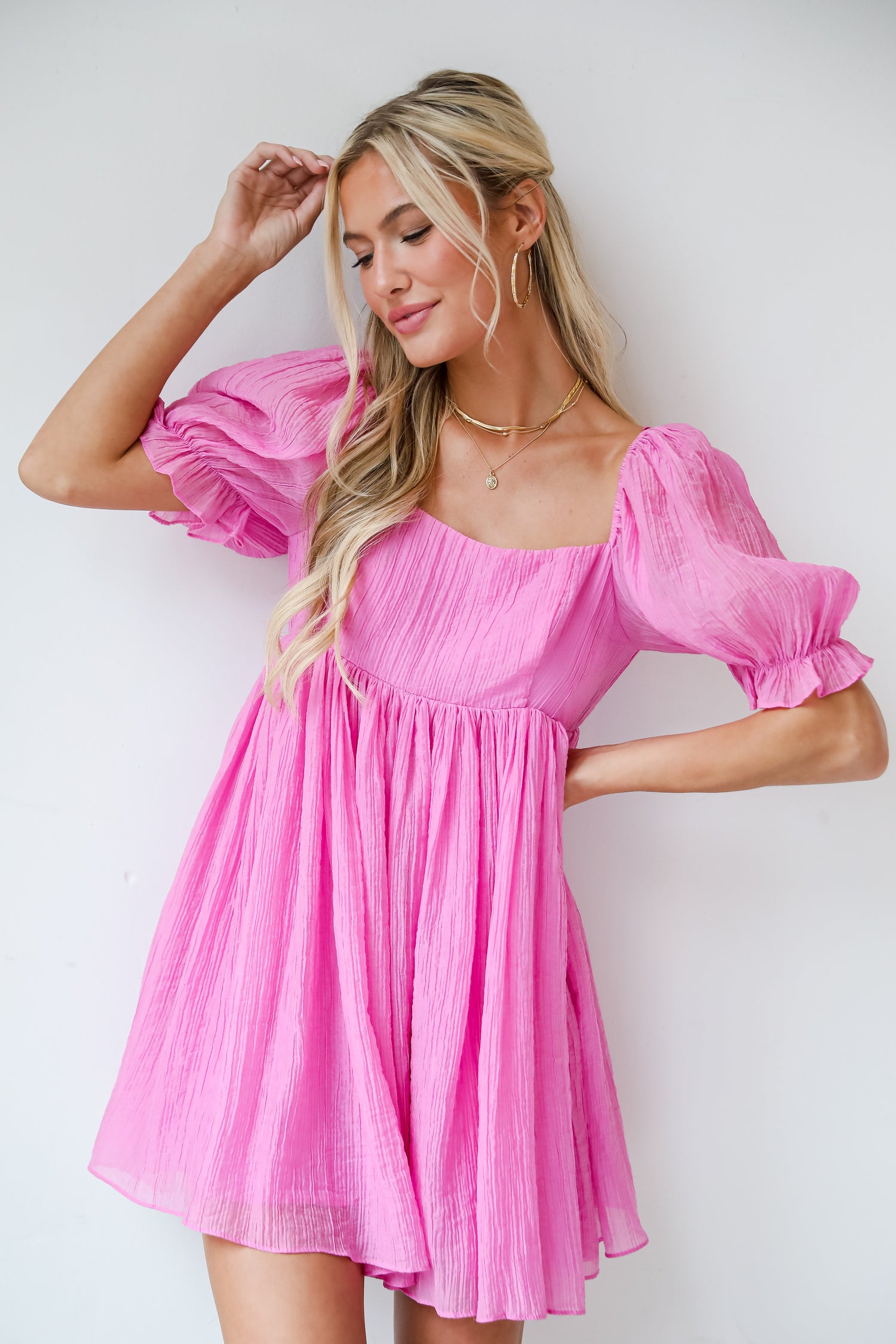 puff sleeve dress