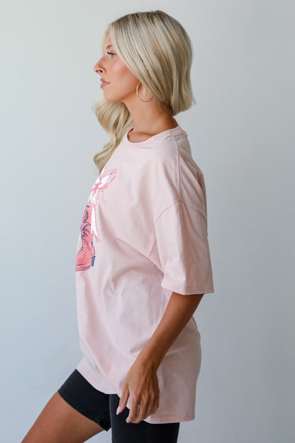 Boots &amp; Bows Blush Graphic Tee