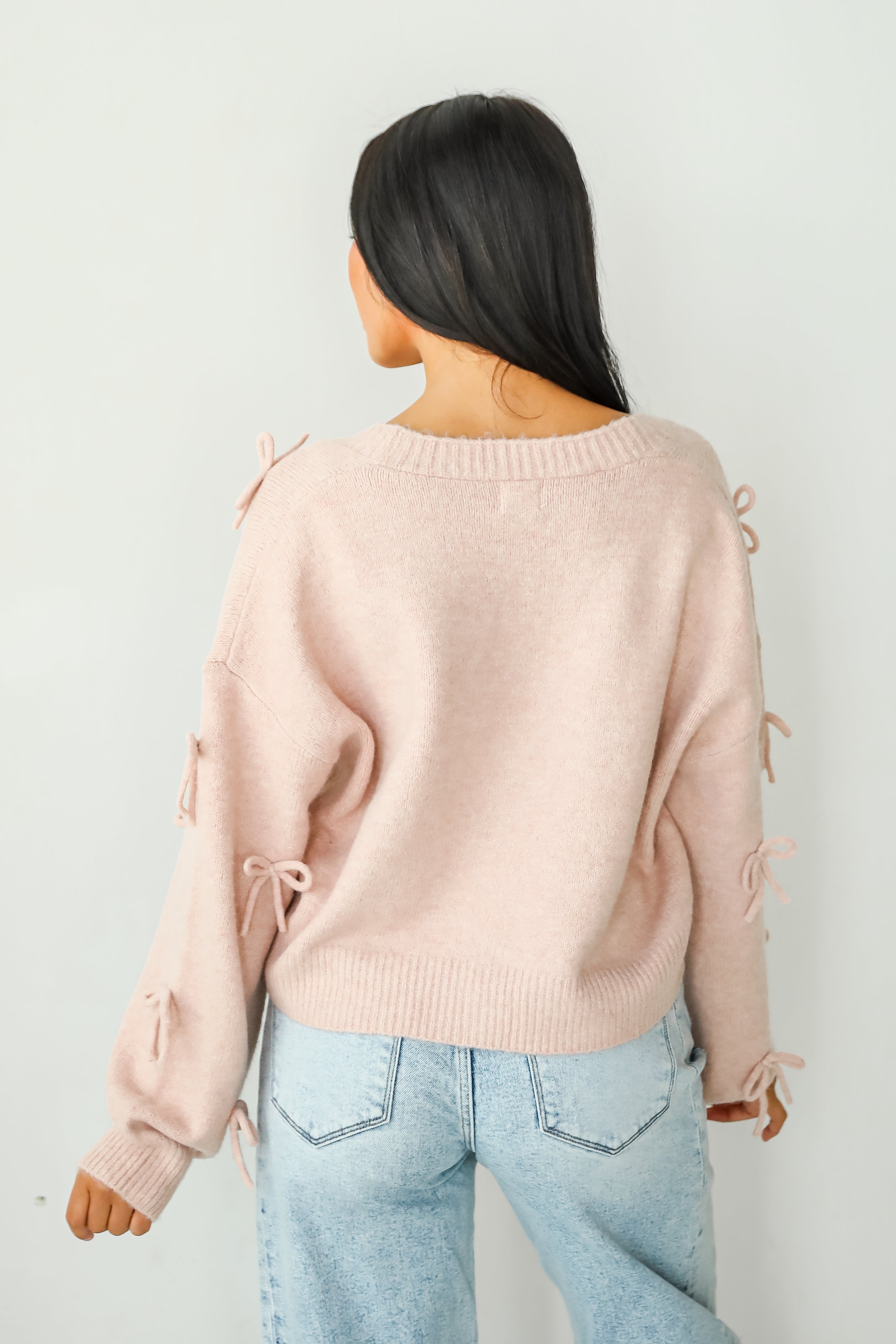 Darling Coziness Bow Sweater Cardigan