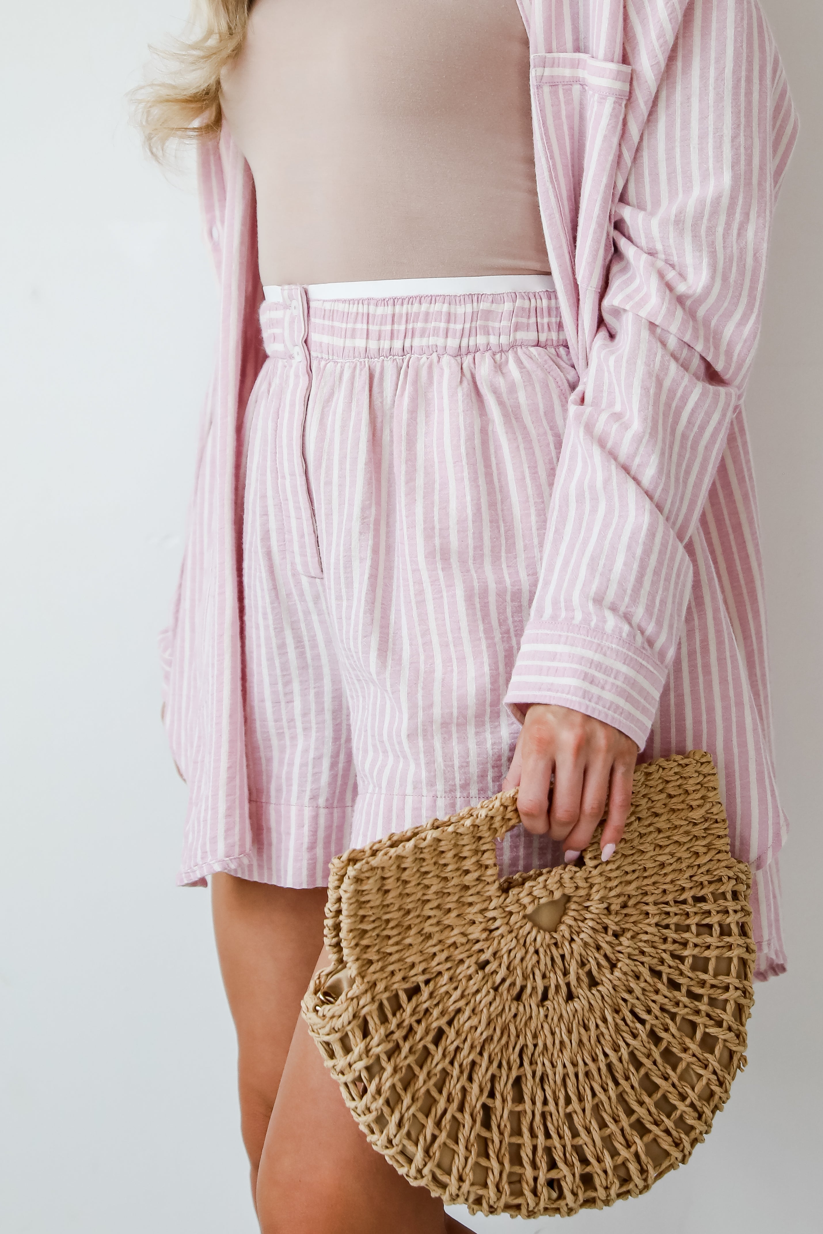 Thriving Sunshine Pink Striped Boxer Shorts