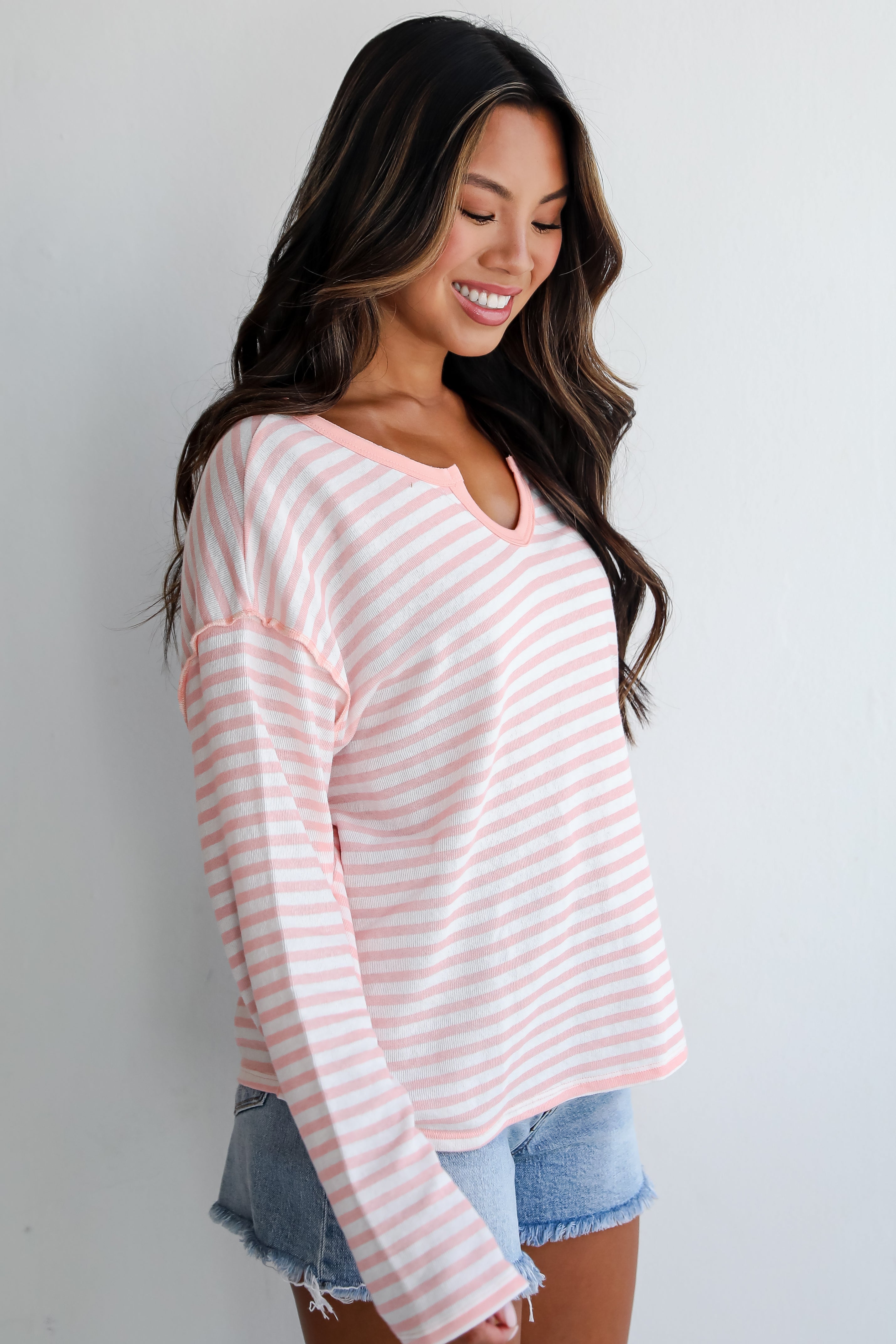 Everleigh Pink Striped Top