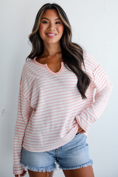 Everleigh Pink Striped Top