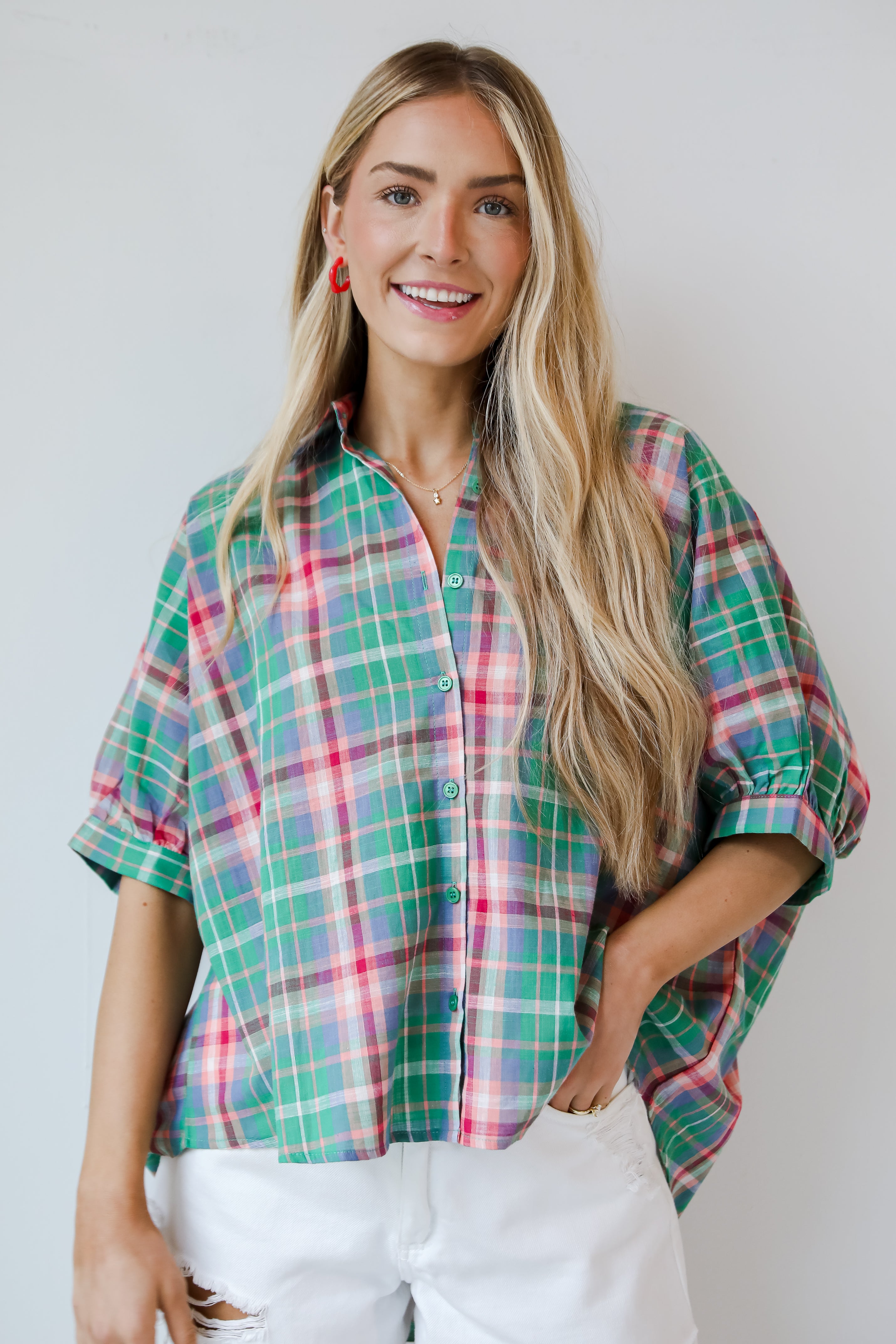 plaid tops