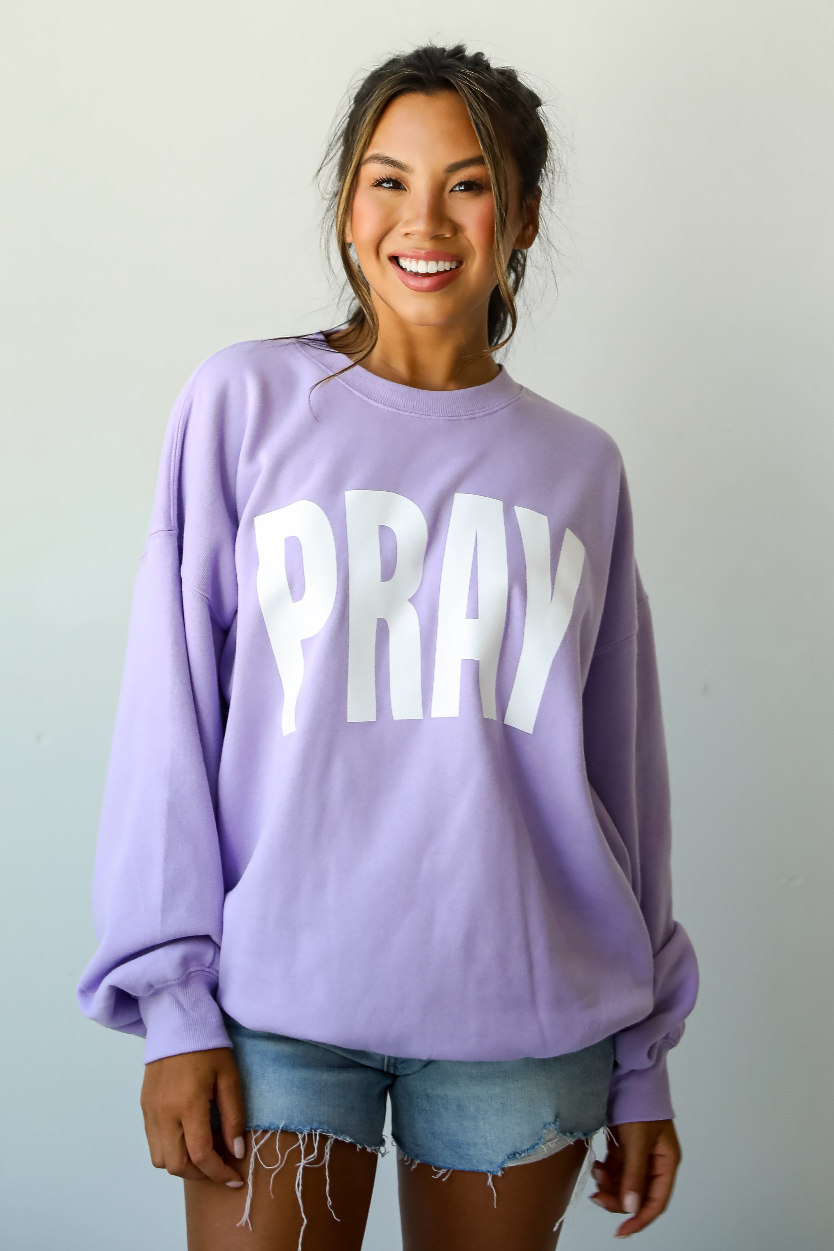 Lavender Pray Sweatshirt