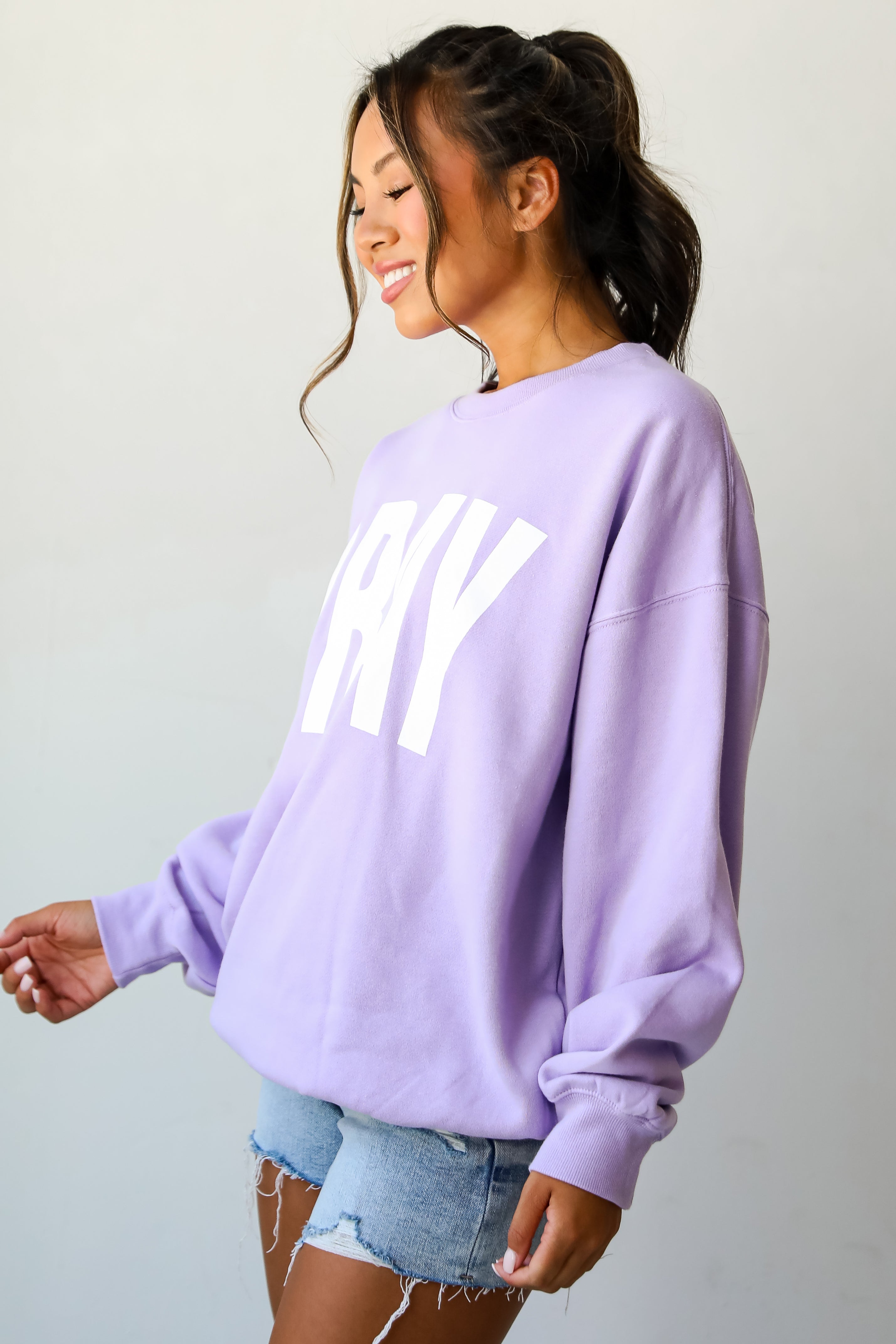 Lavender Pray Sweatshirt