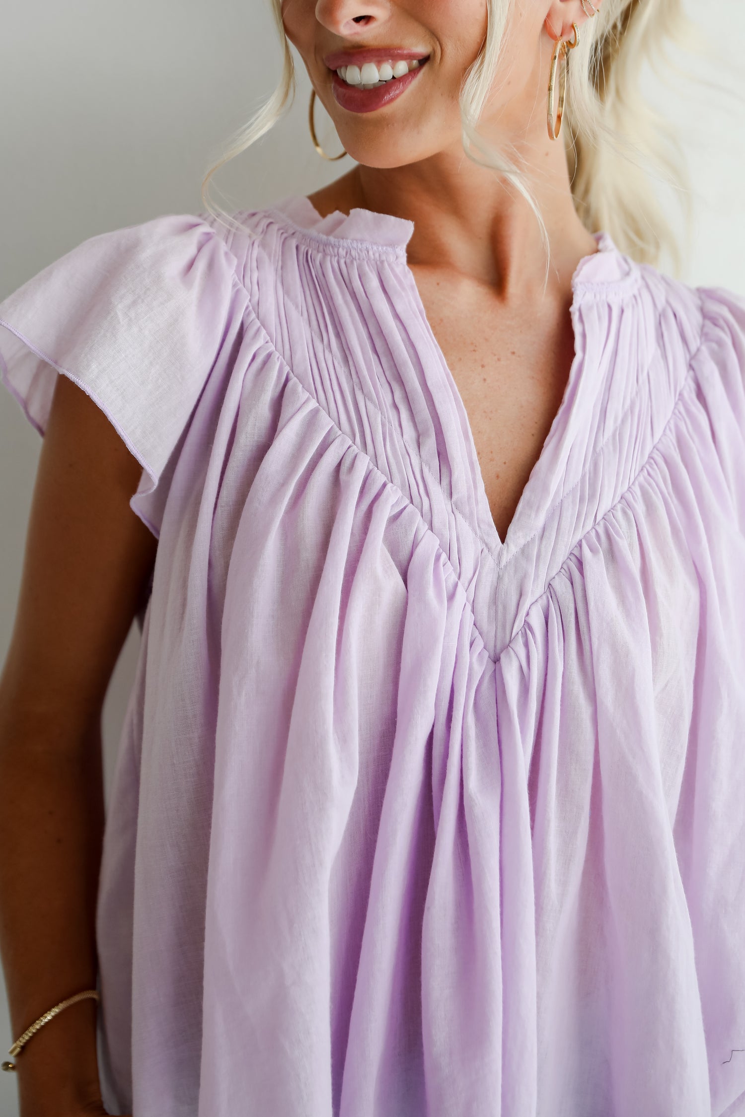 Exquisite Sweetness Lavender Blouse