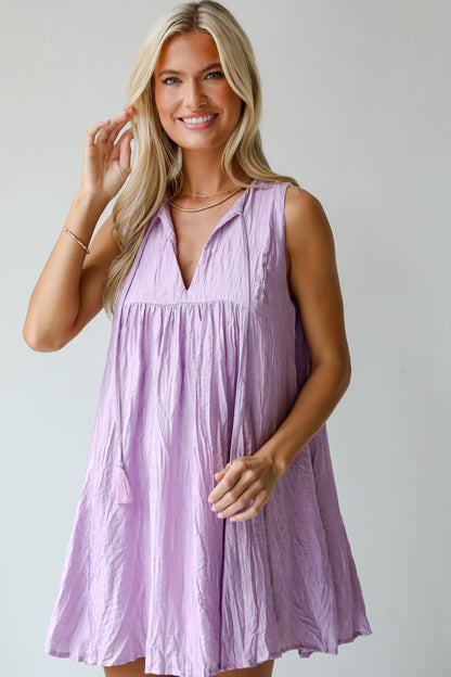 Pretty Sweetheart Lavender Mini Dress