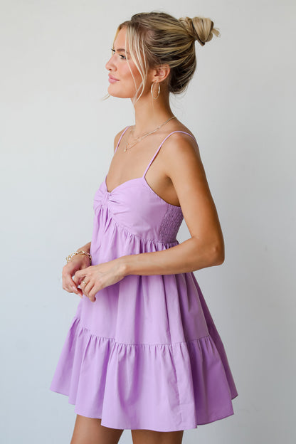 Obviously Gorgeous Lavender Mini Dress