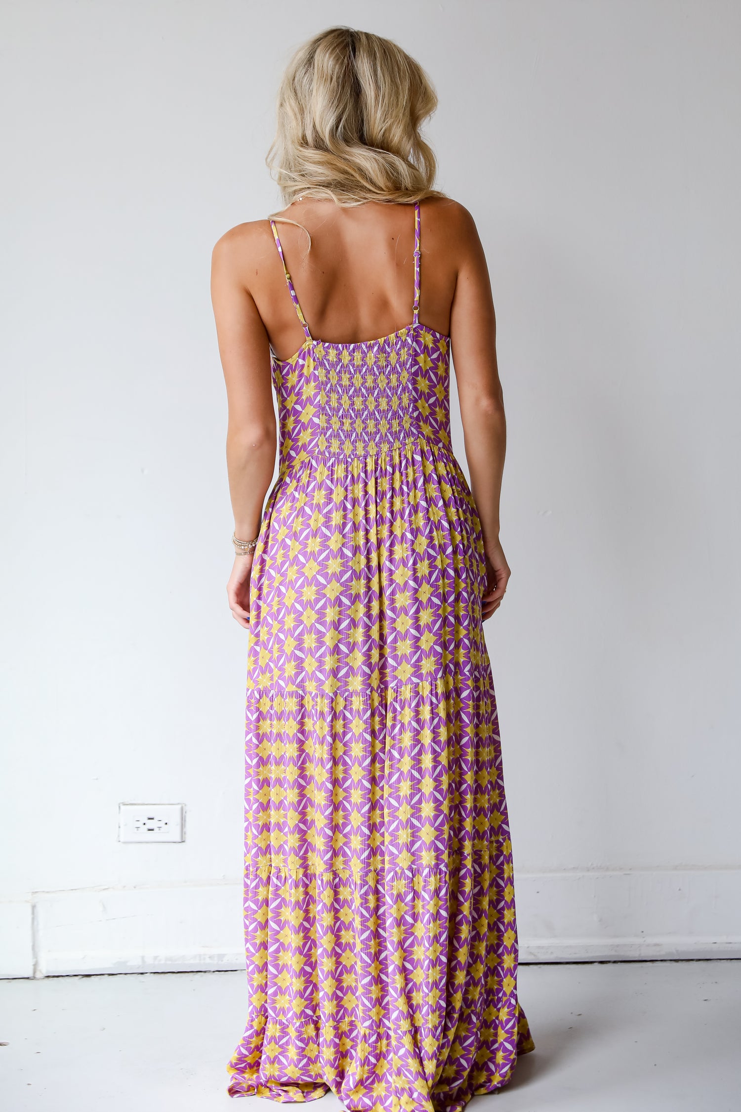 Easily Radiant Purple Tiered Maxi Dress