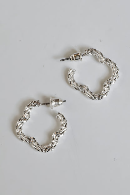 Sabrina Quatrefoil Hoop Earrings