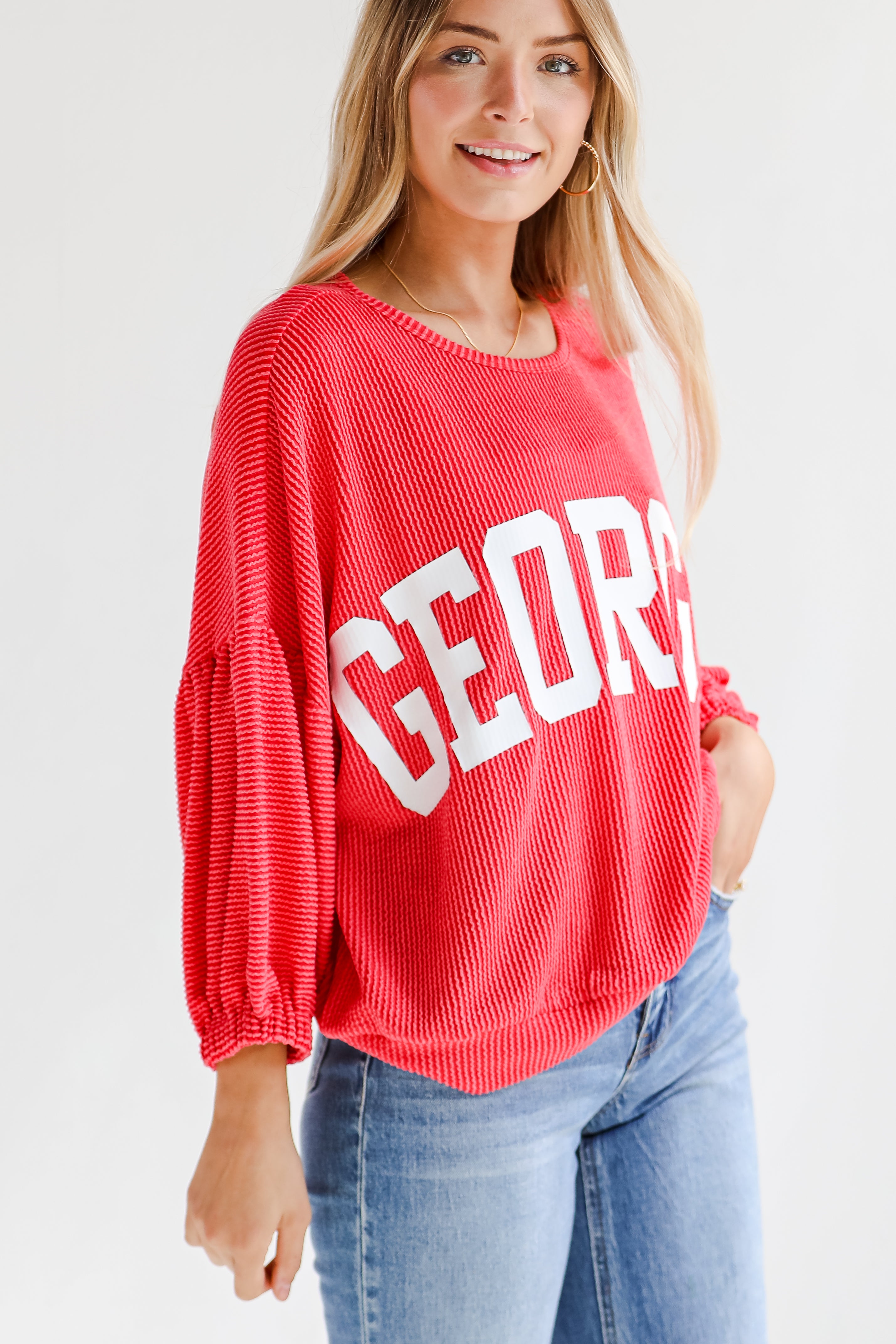 Georgia Corded Pullover