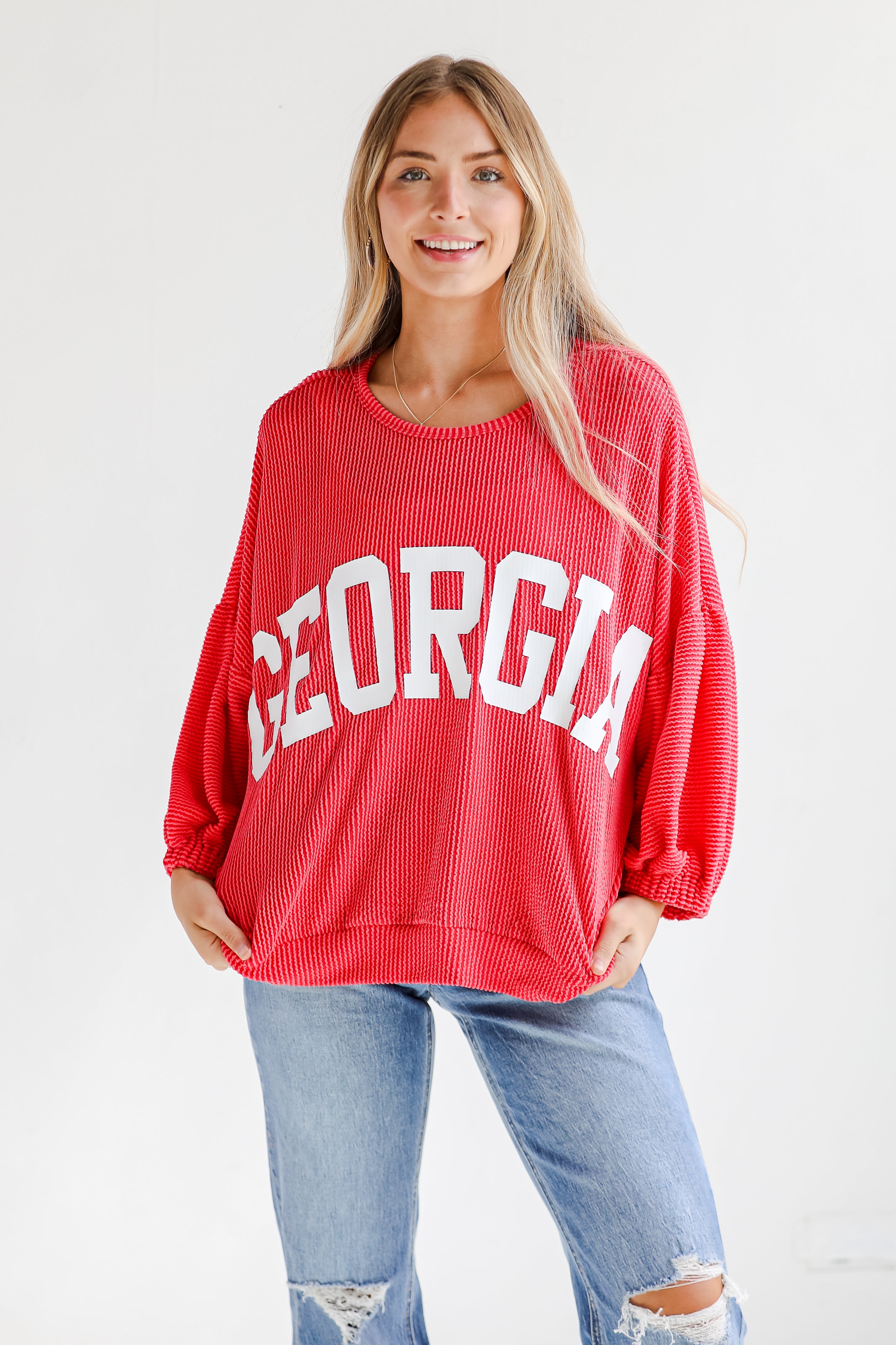 Georgia Corded Pullover