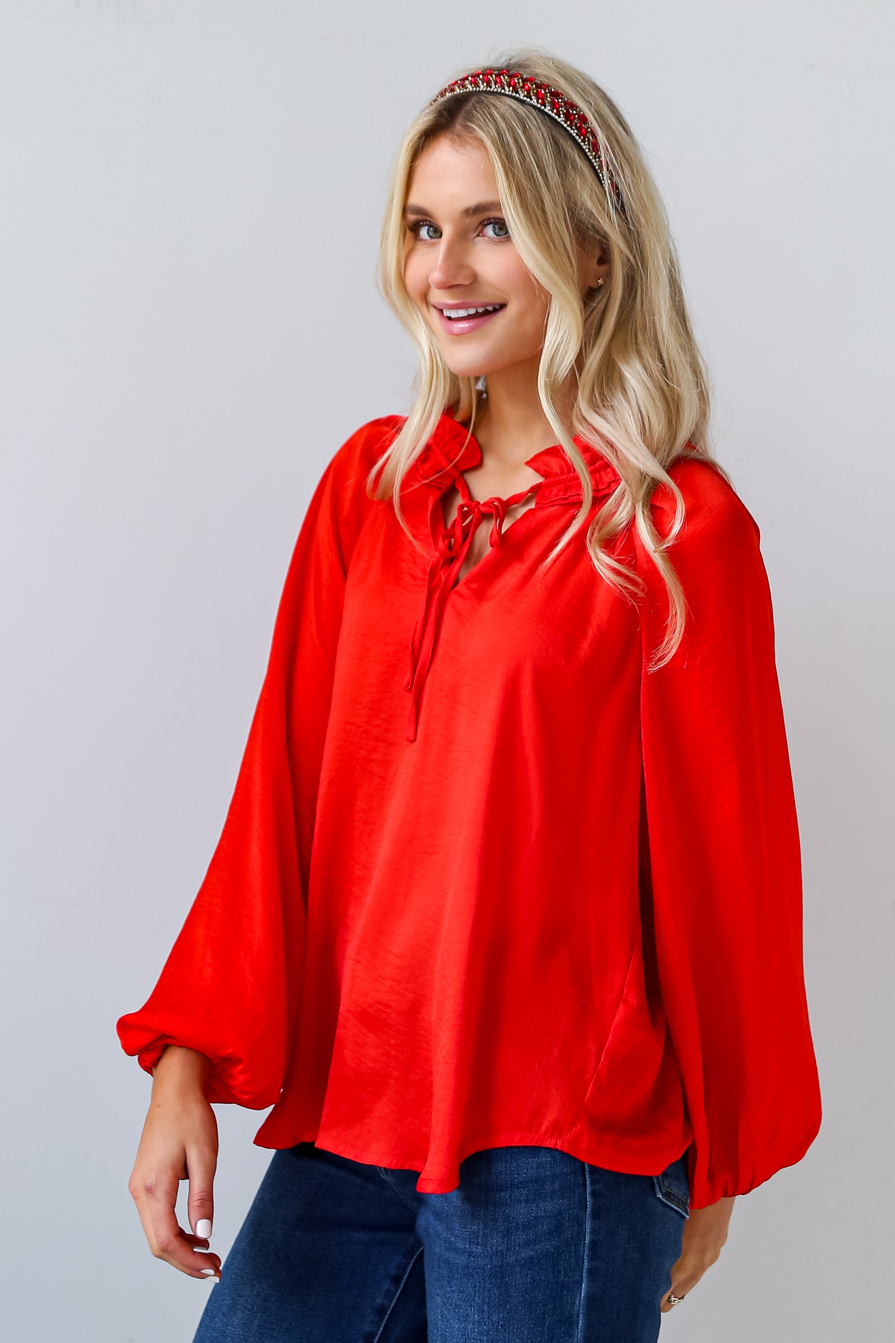 cute Red Blouse