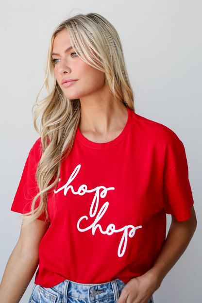 Red Chop Chop Cropped Tee