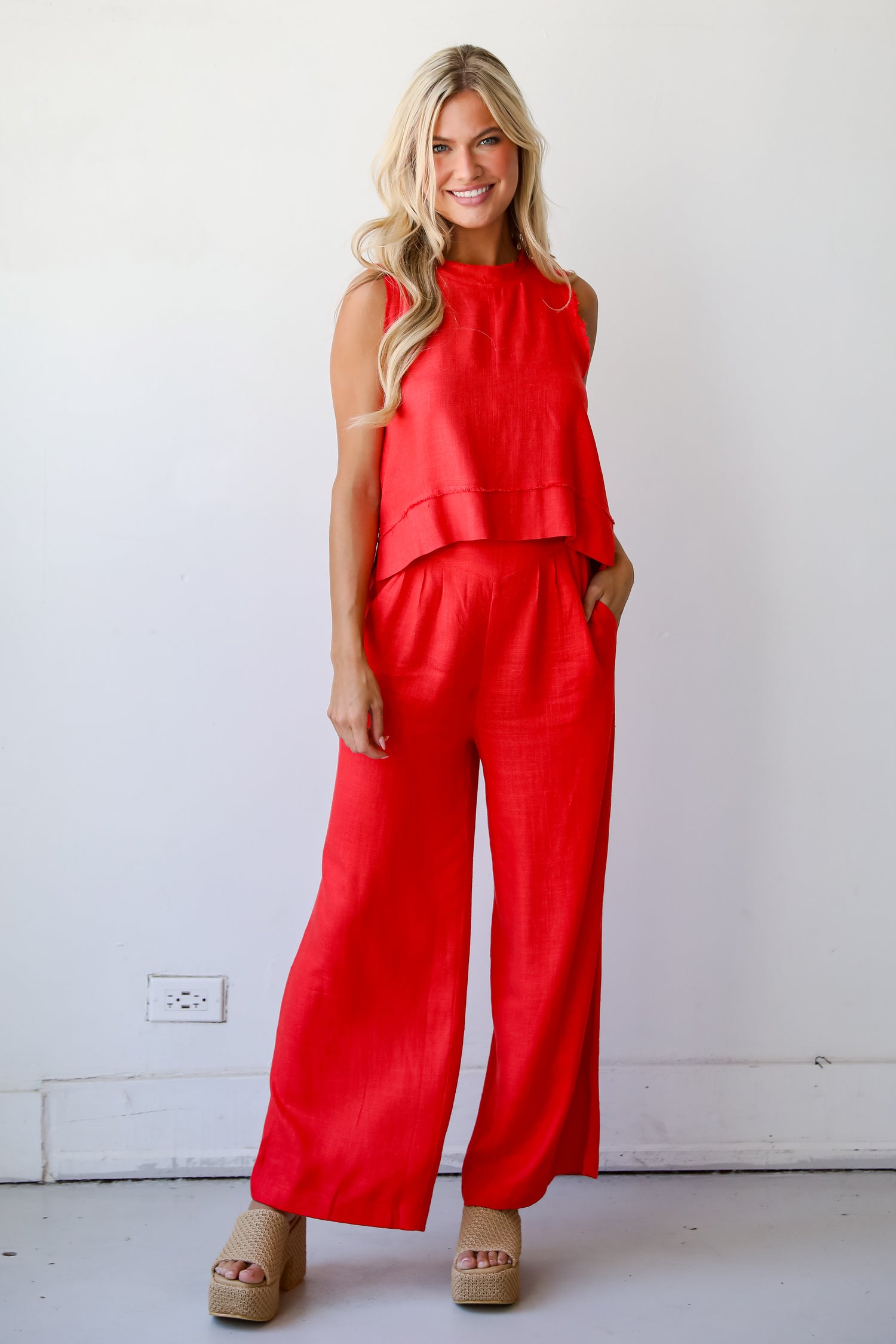 red 2 piece set