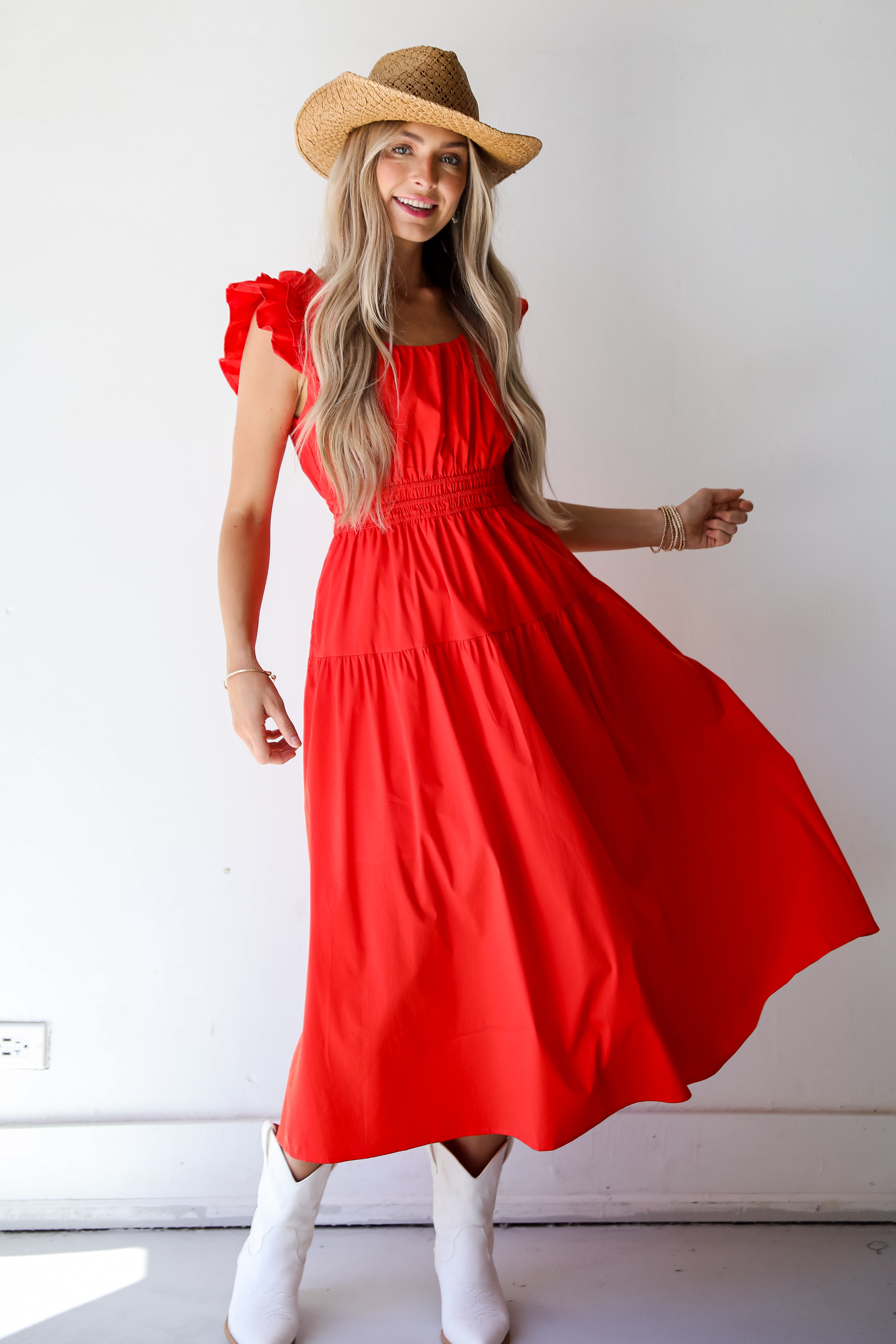 Romantic Babe Red Maxi Dress