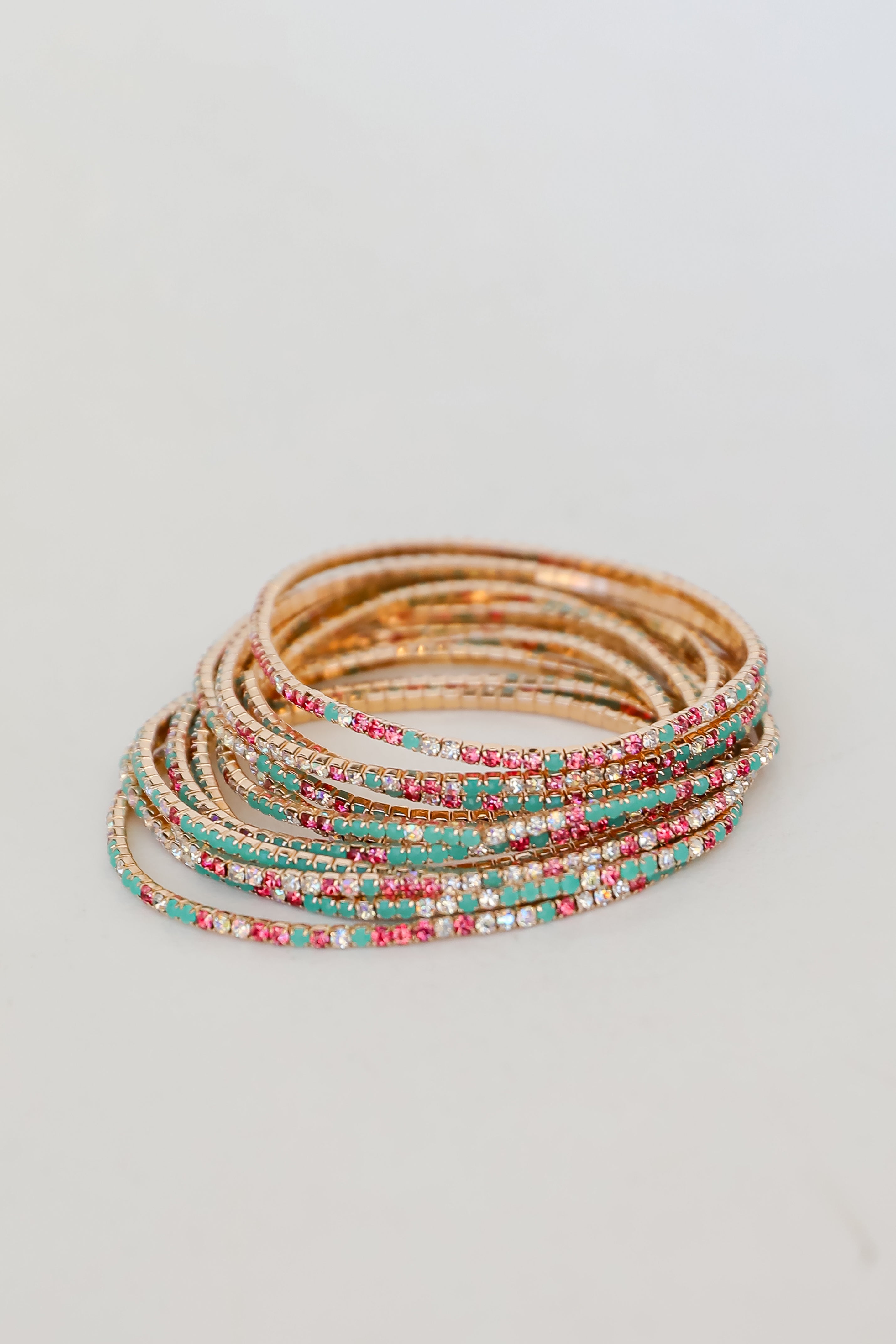 Scarlett Multi Rhinestone Bracelet Set