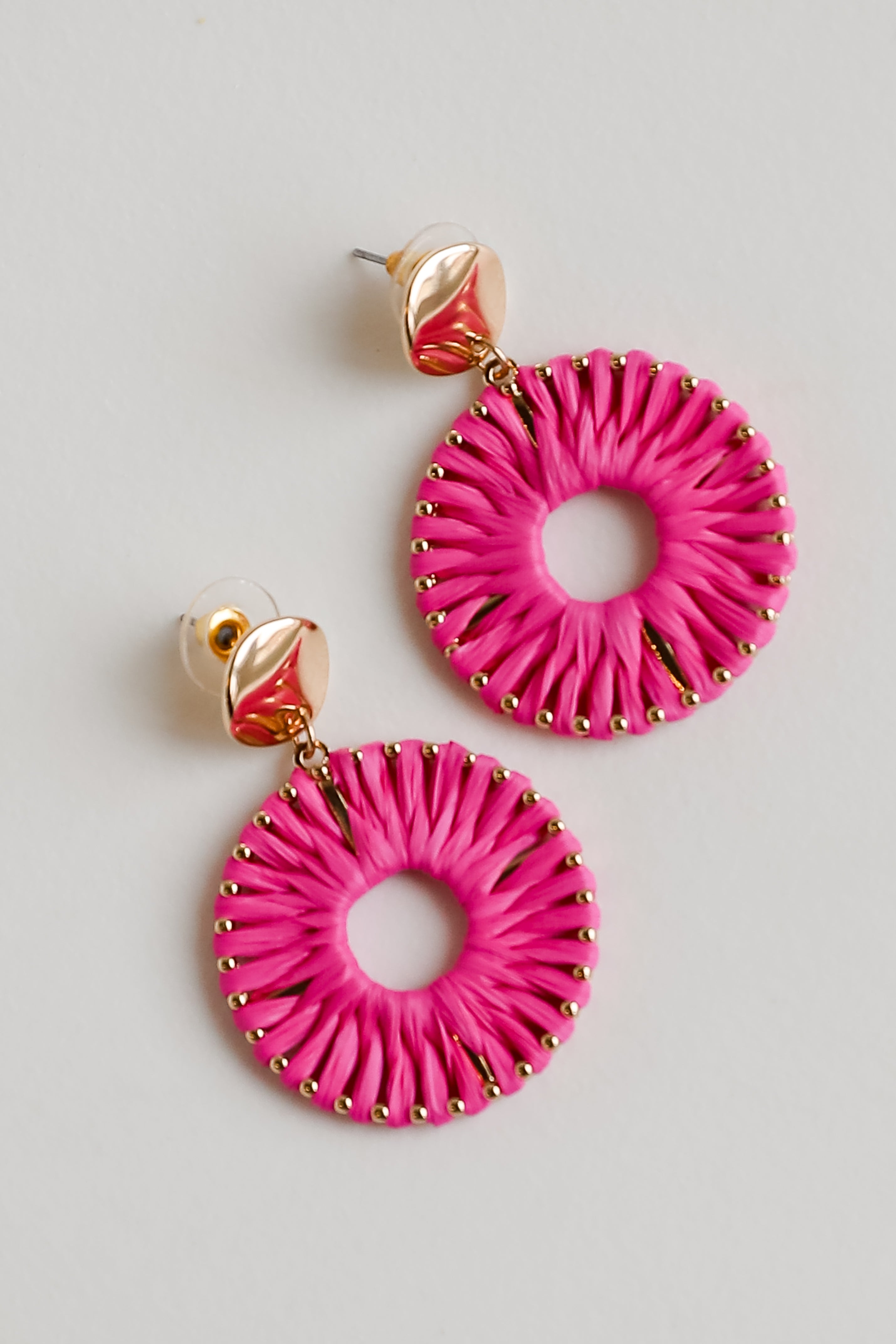 straw earrings