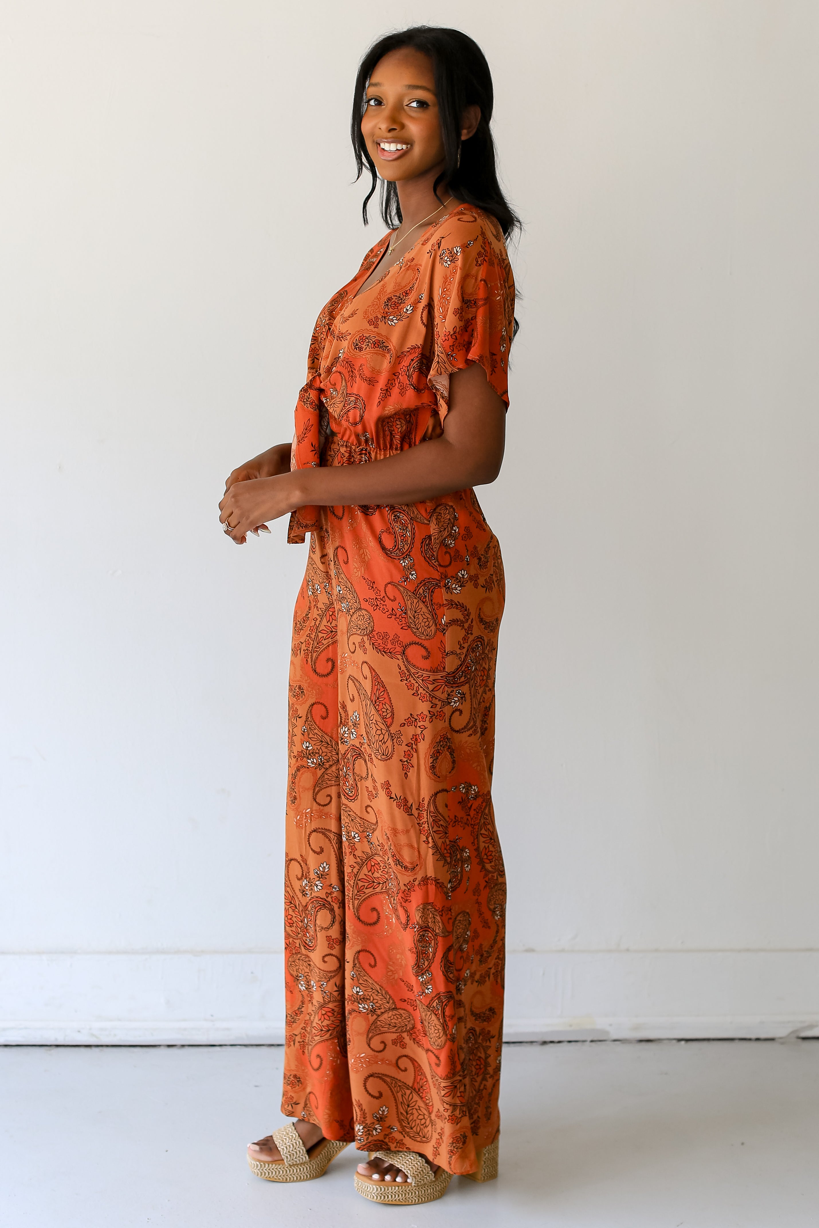 Paisley Jumpsuit side view