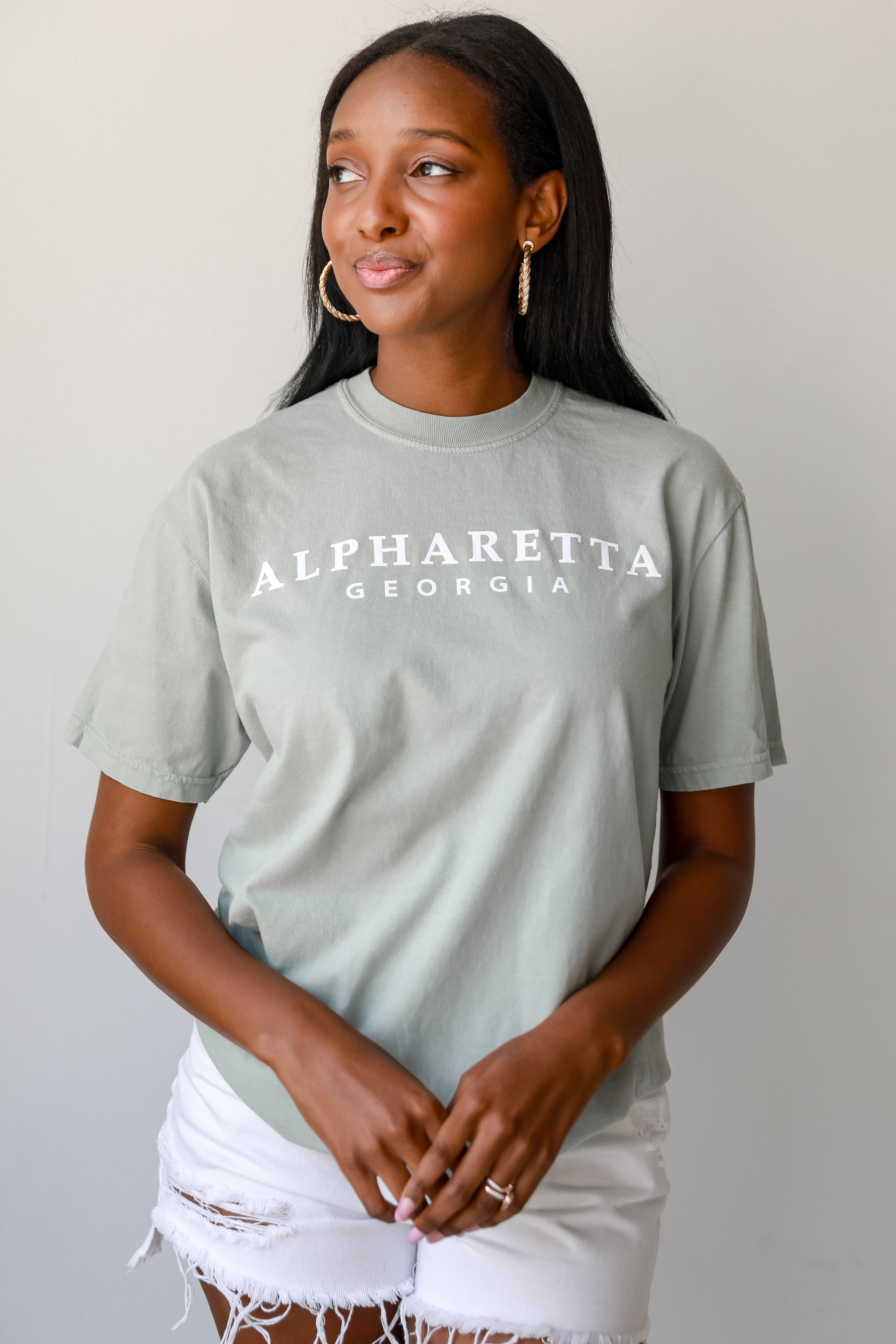 Sage Alpharetta Georgia Tee front view