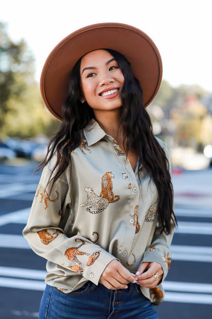 animal print tops