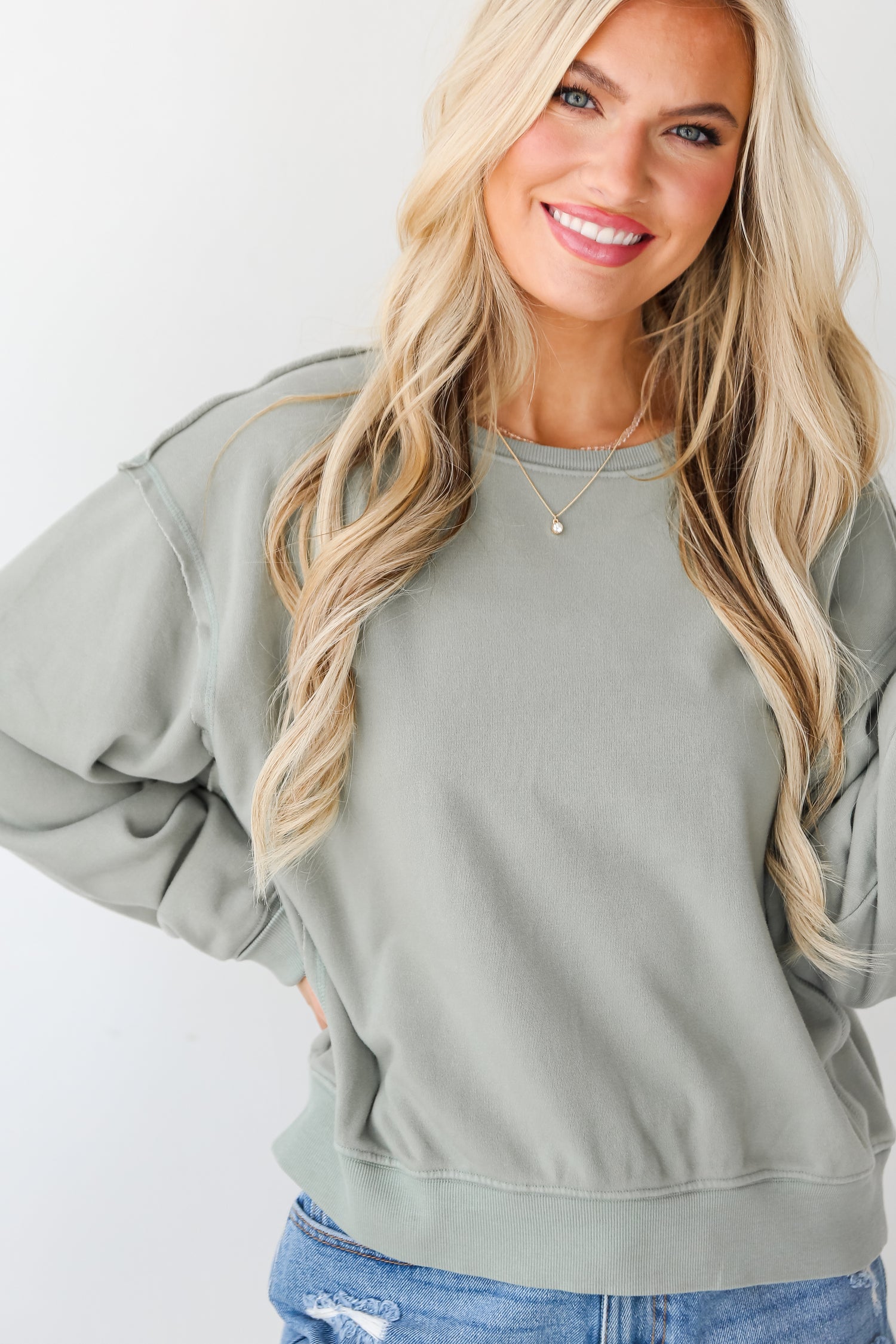 fleece lined sweatshirt