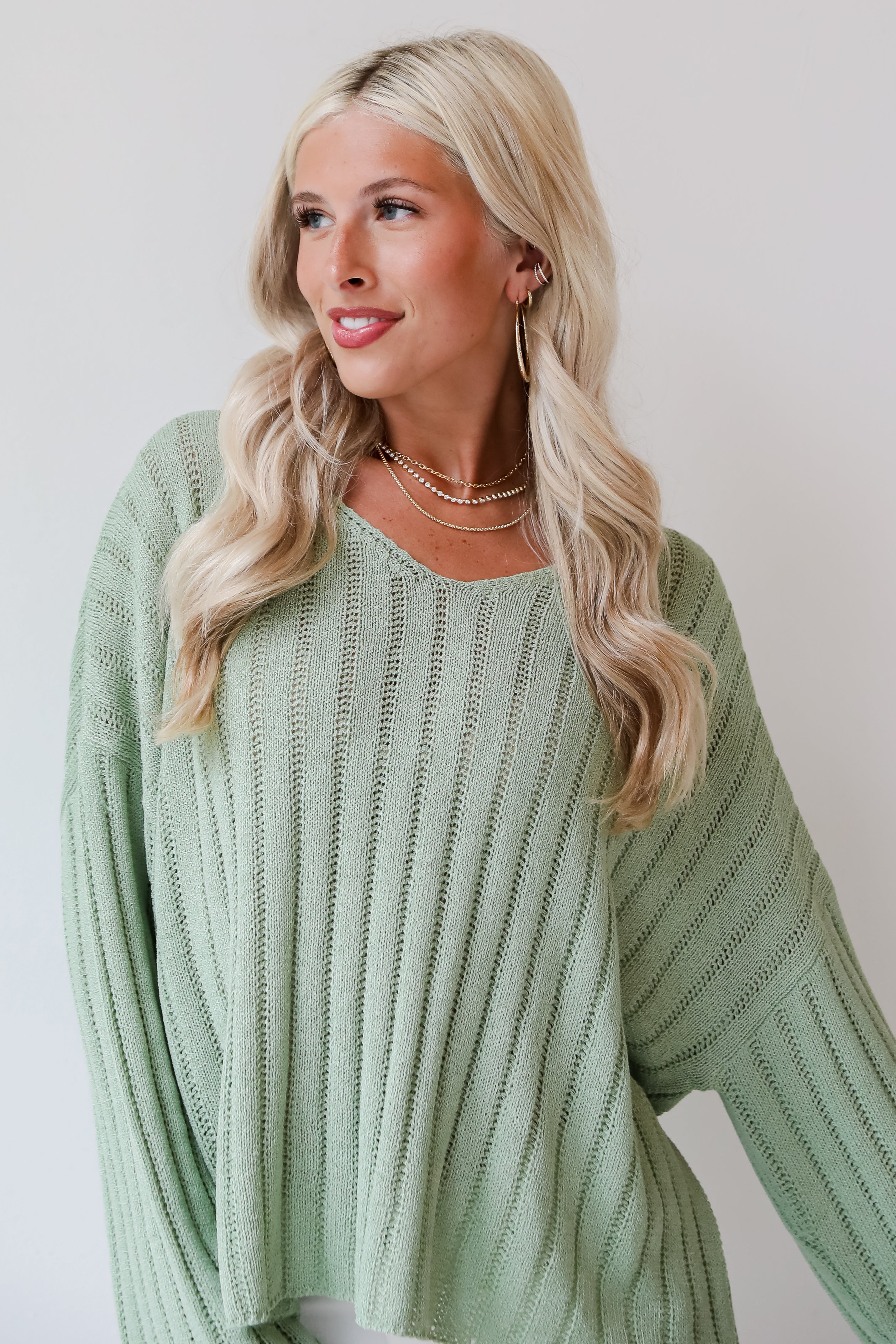 womens Sage Lightweight Knit Top