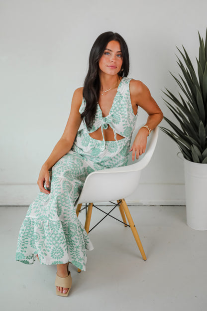 Sensational Spirit Sage Floral Maxi Dress