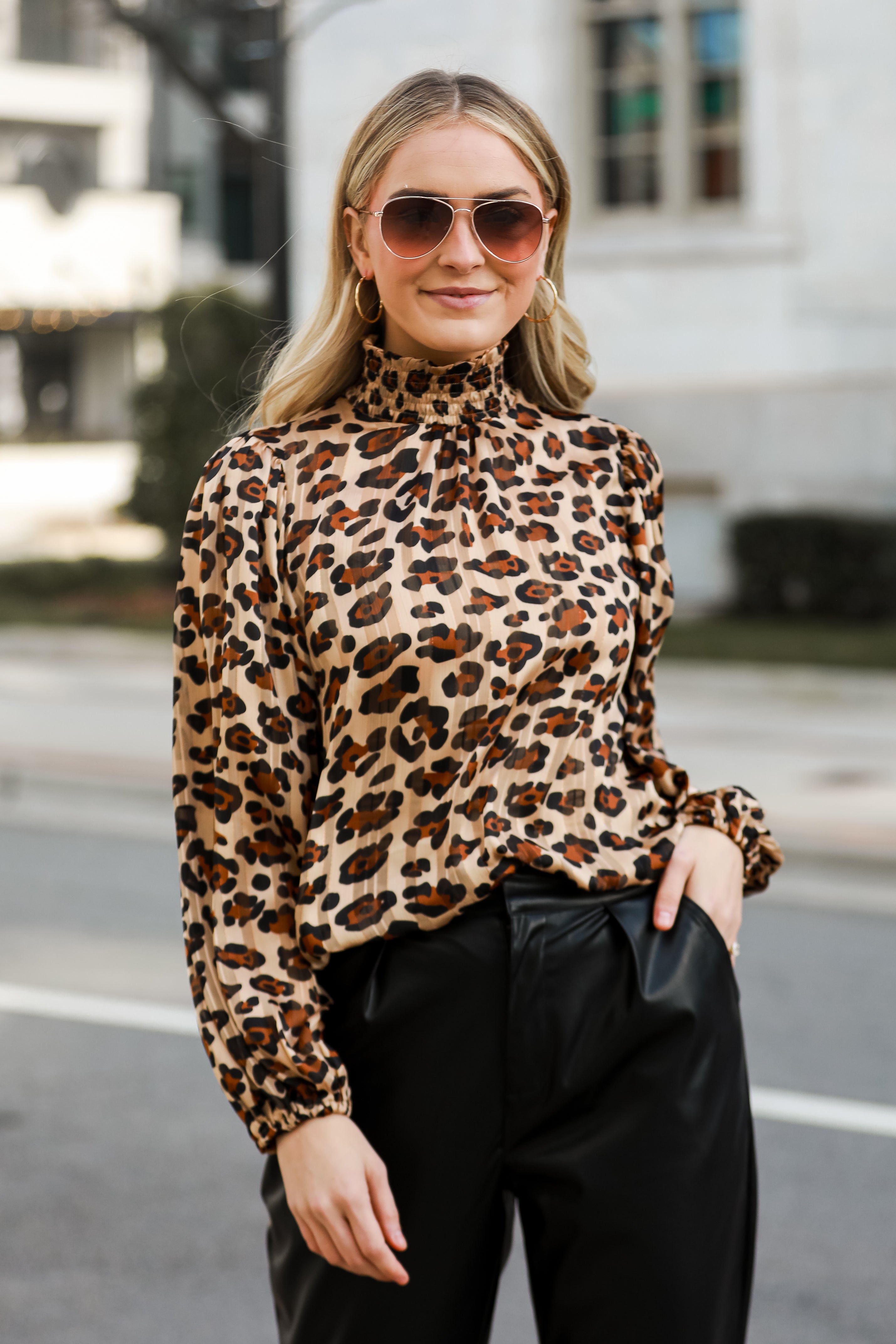 Leopard Blouse