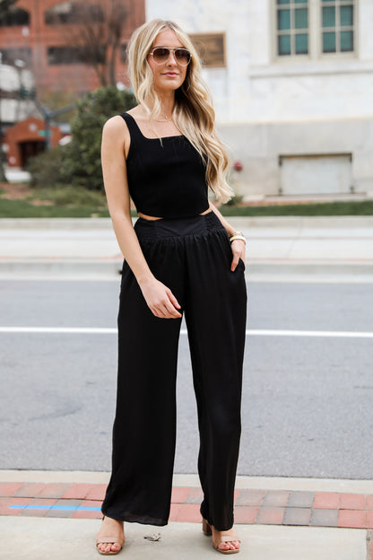 trendy black pants