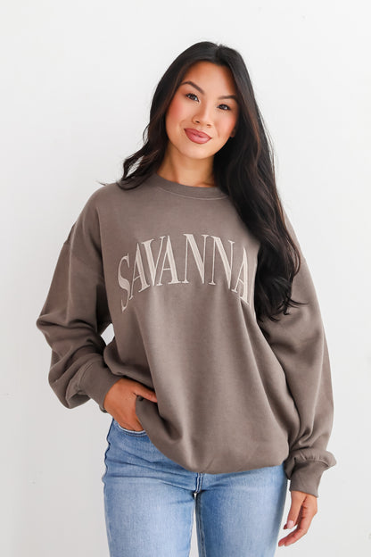 Savannah Embroidered Sweatshirt