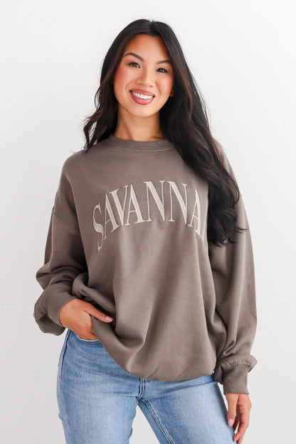 Savannah Embroidered Sweatshirt