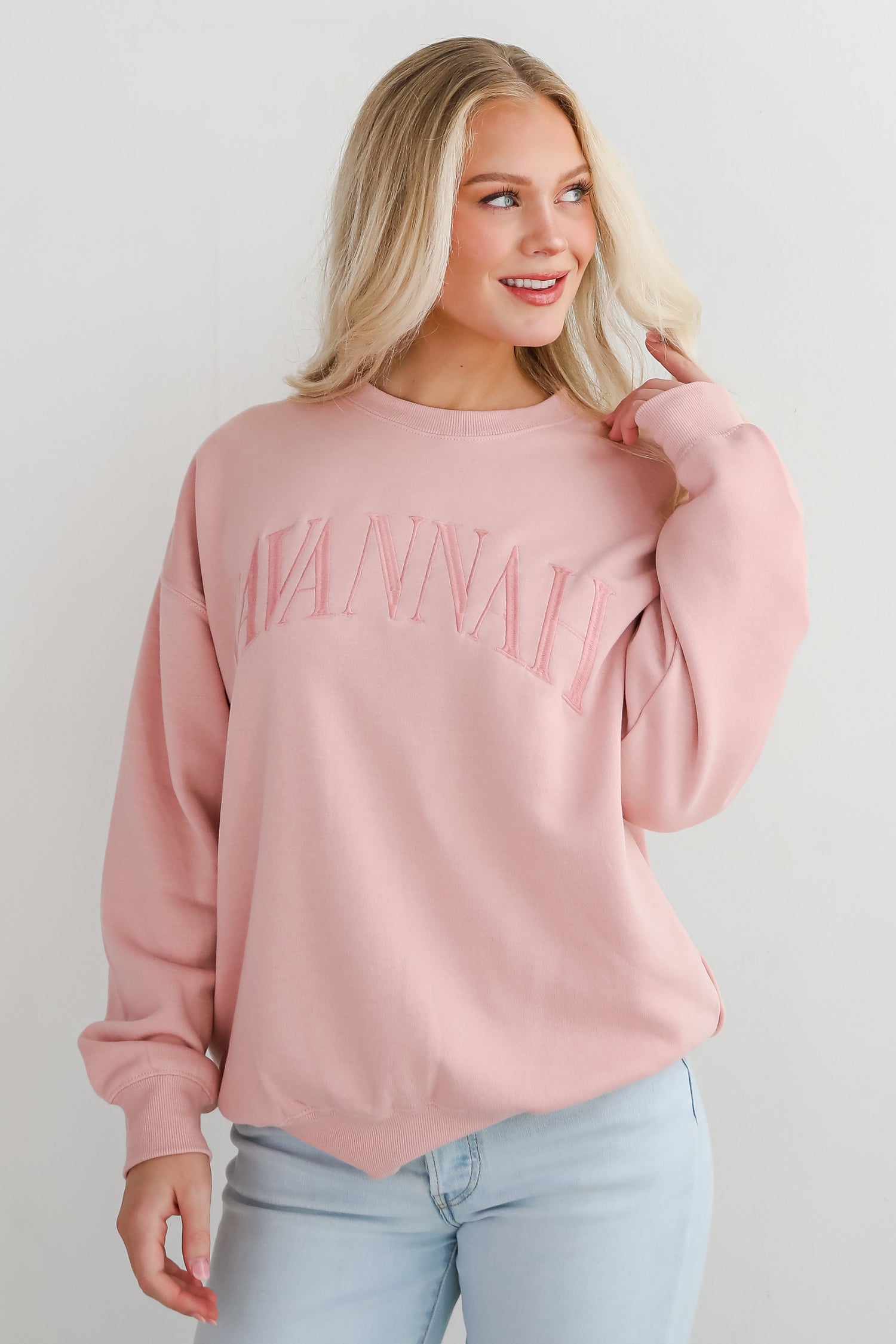 Savannah Embroidered Sweatshirt