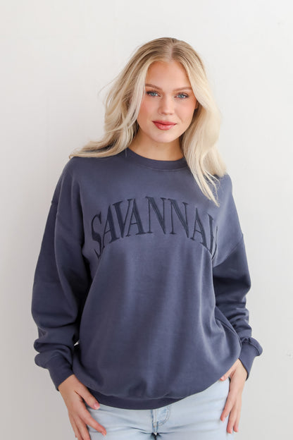 Savannah Embroidered Sweatshirt