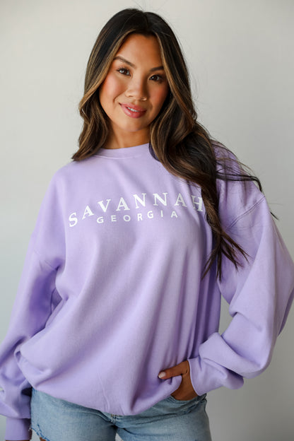 Lavender Savannah Georgia Sweatshirt